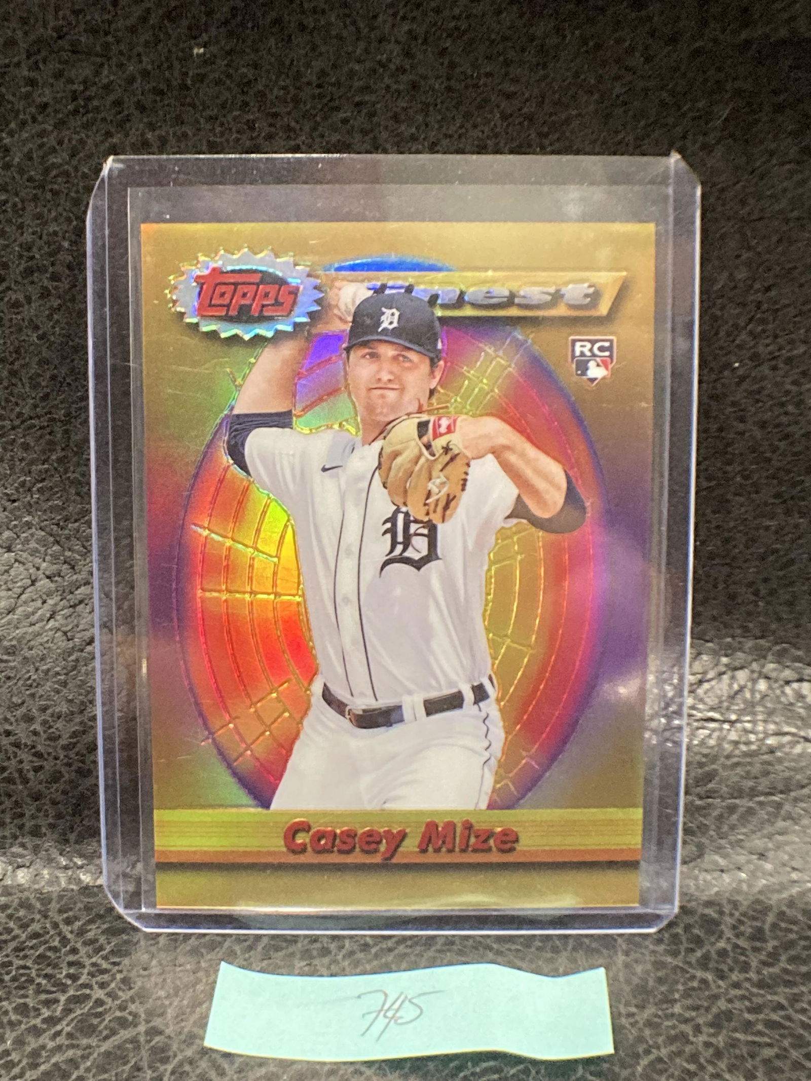 Casey Mize 2021 Topps Finest Flashbacks Gold Refractor /50 #3 Rookie Rc Tigers (1 of 2)