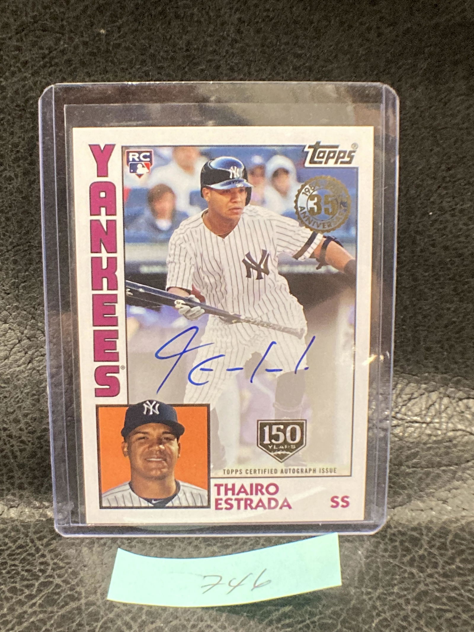 Thairo Estrada 2019 Topps Update Rc Auto 1984 35th Anniversary Autograph Giant B (1 of 2)