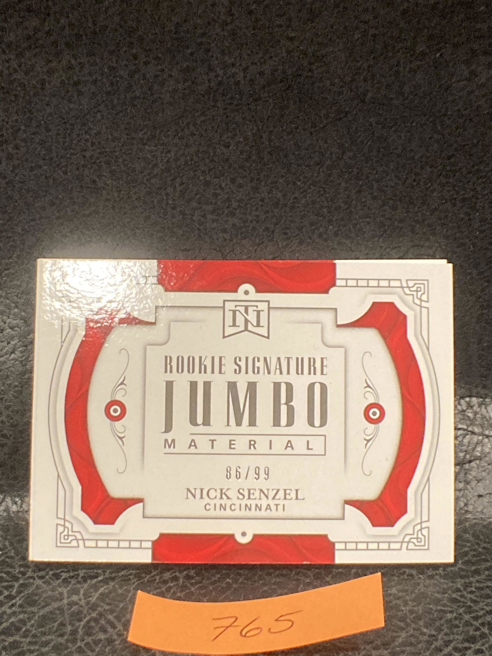 Nick Senzel 2019 Panini National Treasures #/99 Rookie Jumbo Auto Booklet (1 of 3)