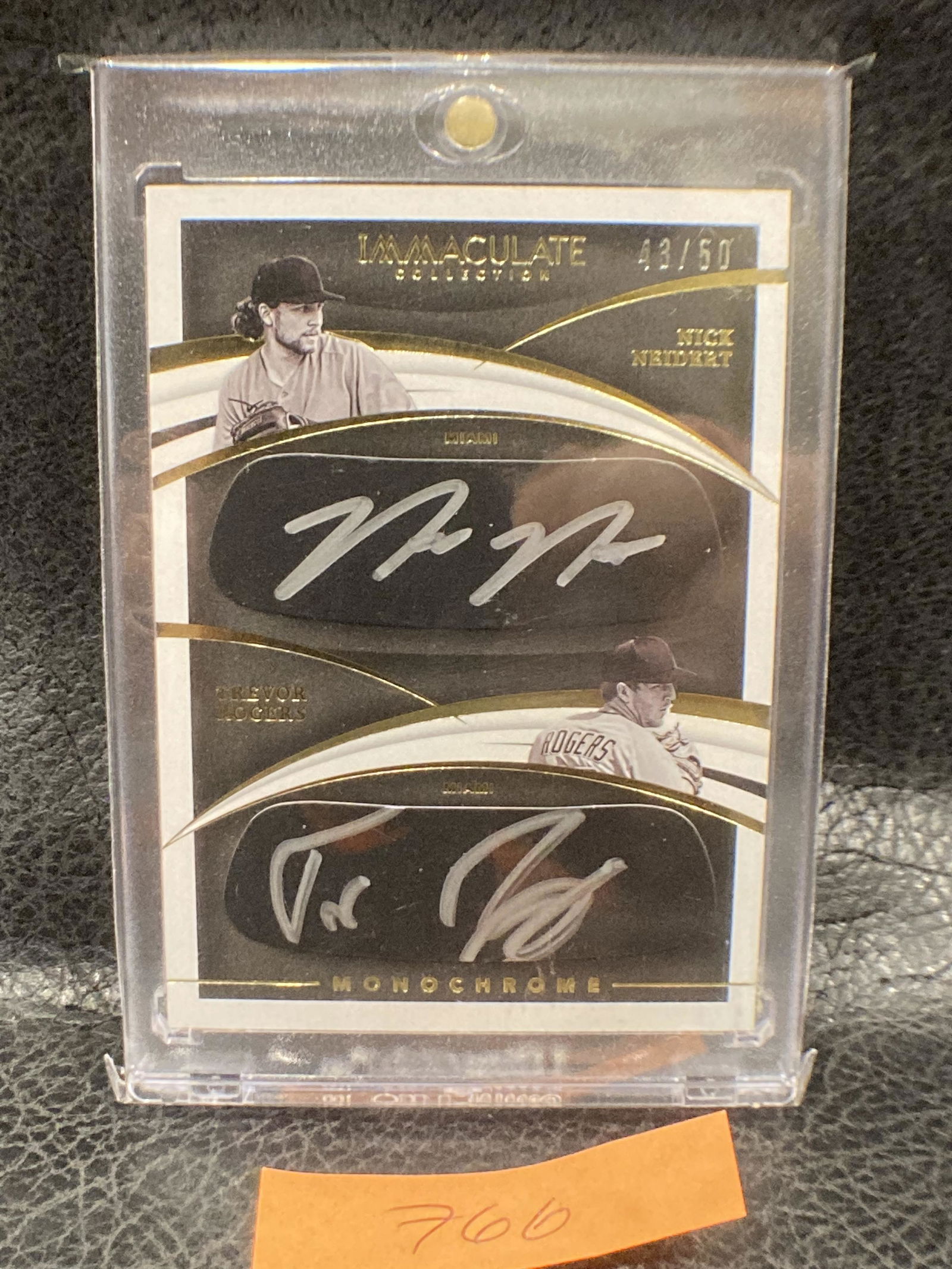 Trevor Rogers Nick Nedert 2021 Panini Immaculate Dual Eye Black Auto #/50 Rc (1 of 2)