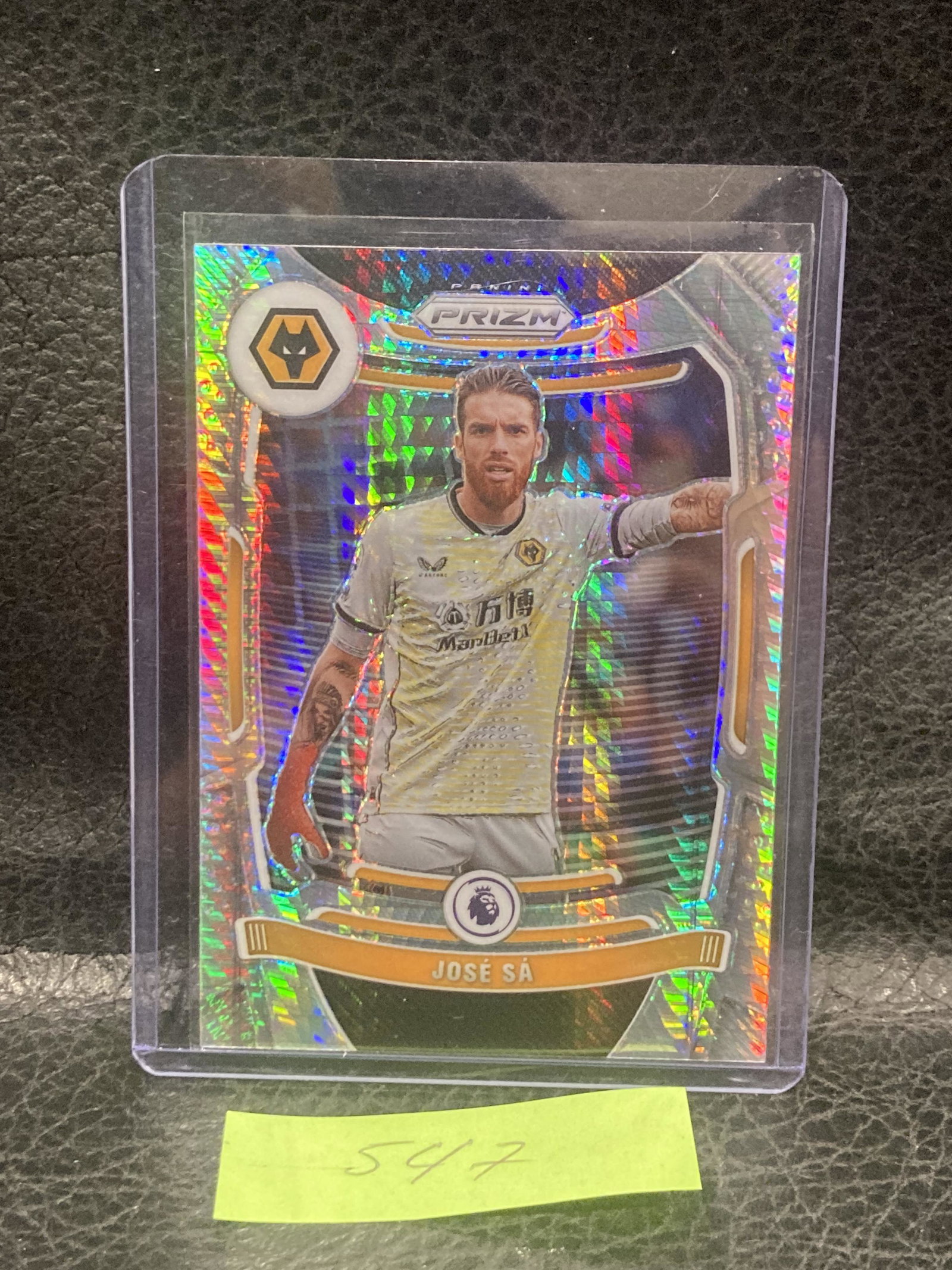 Jose Sa 2021-22 Panini Prizm Premier League Hyper Prizm #46: Jose Sa 2021-22 Panini Prizm Premier League Hyper Prizm #46