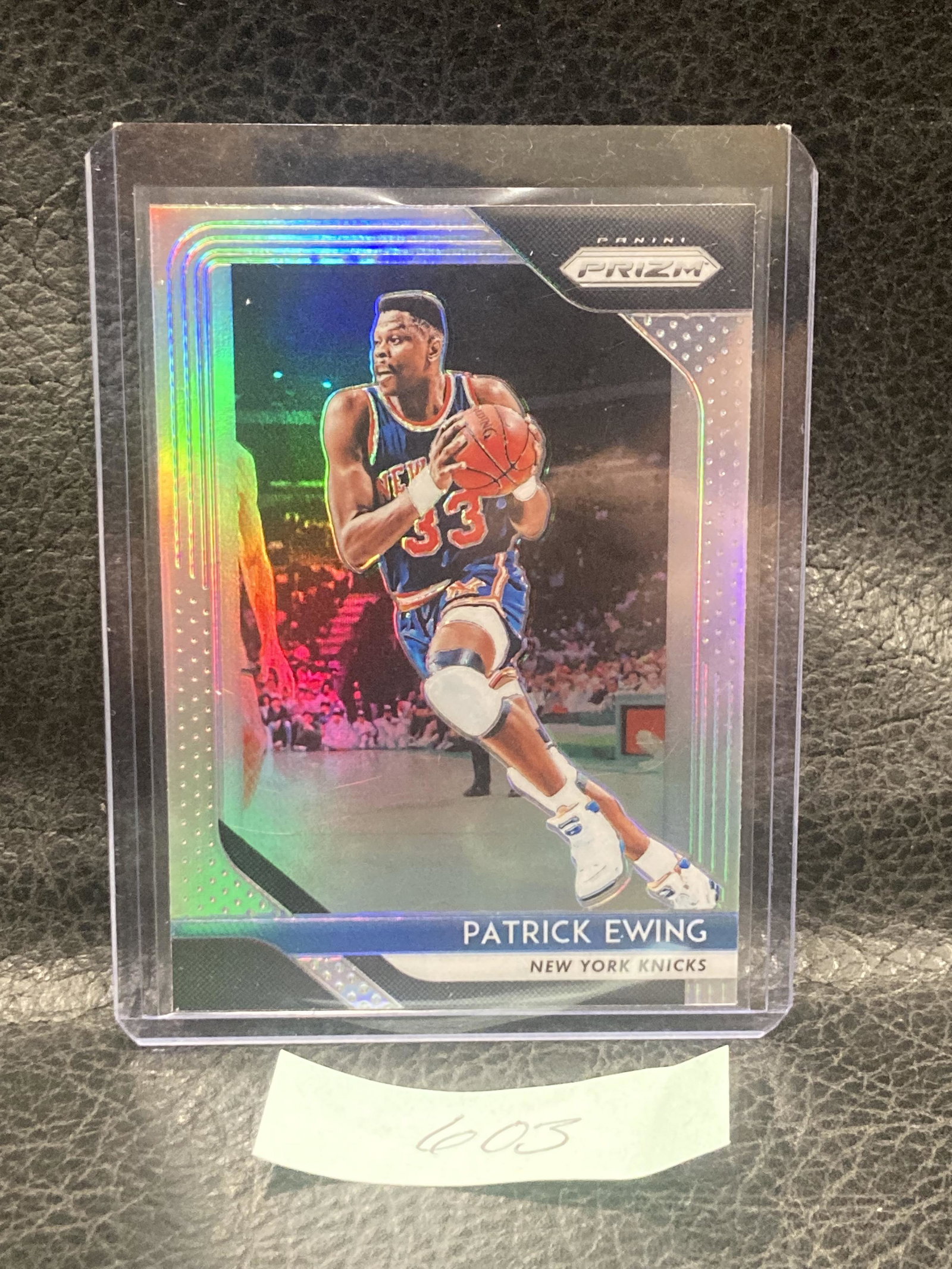 Patrick Ewing 2018-19 Panini Prizm #105 Silver Knicks: Patrick Ewing 2018-19 Panini Prizm #105 Silver Knicks