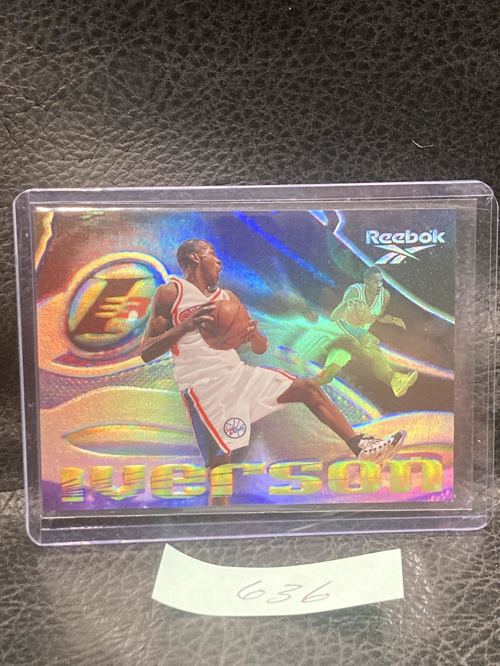 Allen Iverson 1997 Reebok Rainbow The Answer Shoe Promo Insert Card: Allen Iverson 1997 Reebok Rainbow The Answer Shoe Promo Insert Card