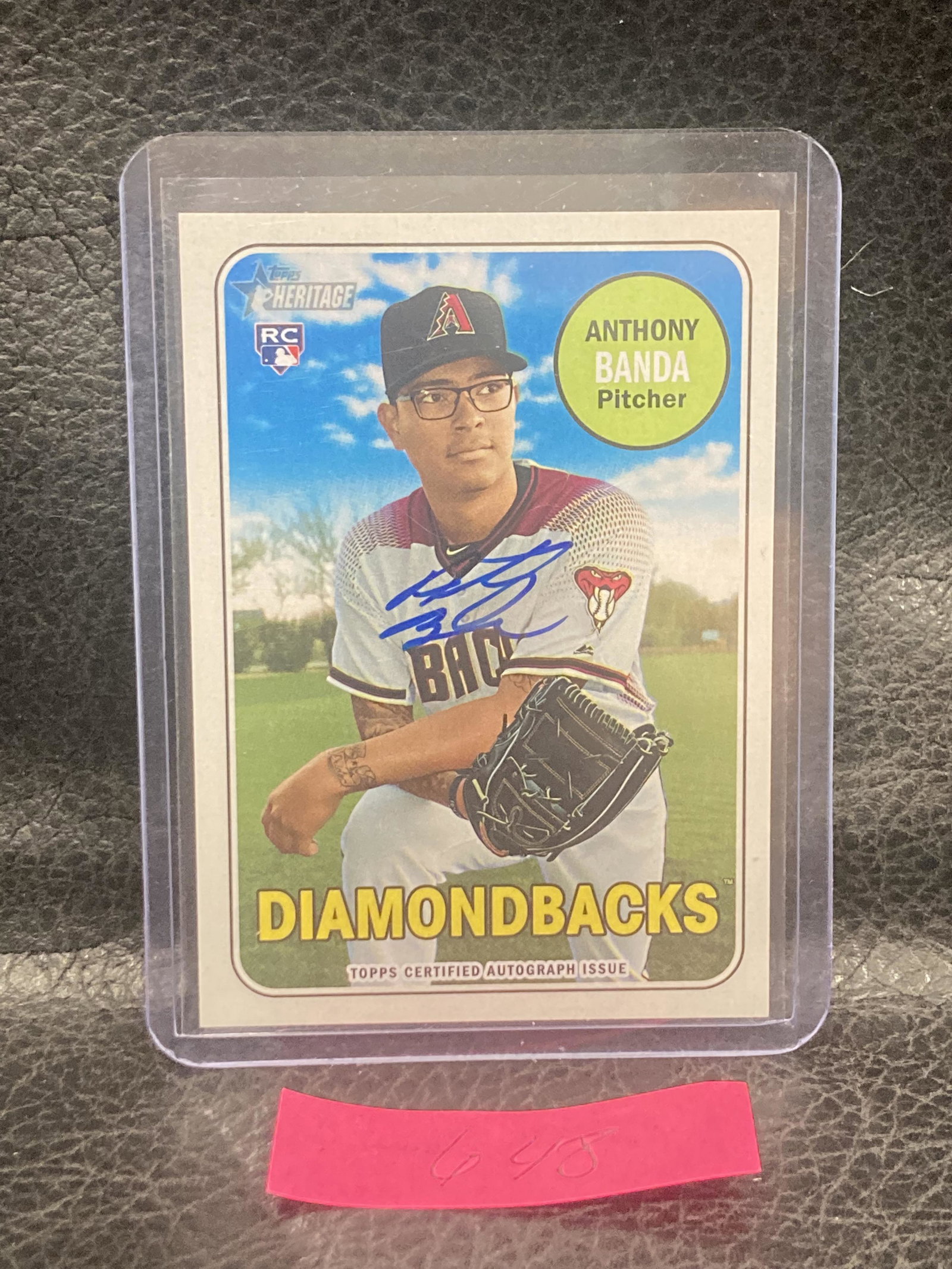 Anthony Banda 2018 Topps Heritage Rc Diamondbacks Real One Auto #ROA-AB Mint: Anthony Banda 2018 Topps Heritage Rc Diamondbacks Real One Auto #ROA-AB Mint