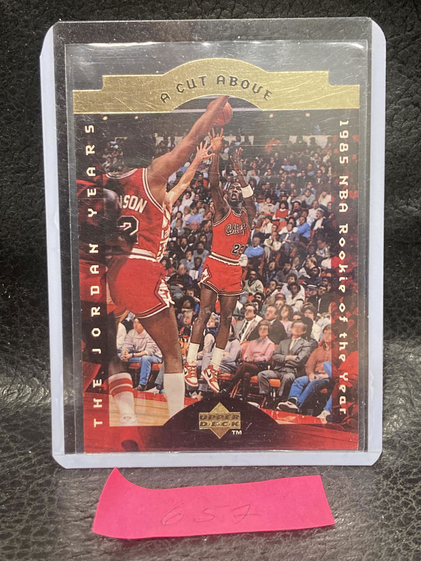 Michael Jordan 1996 Upper Deck A Cut Above Ca1 1985 Rookie Of The Year Die Cut: Michael Jordan 1996 Upper Deck A Cut Above Ca1 1985 Rookie Of The Year Die Cut