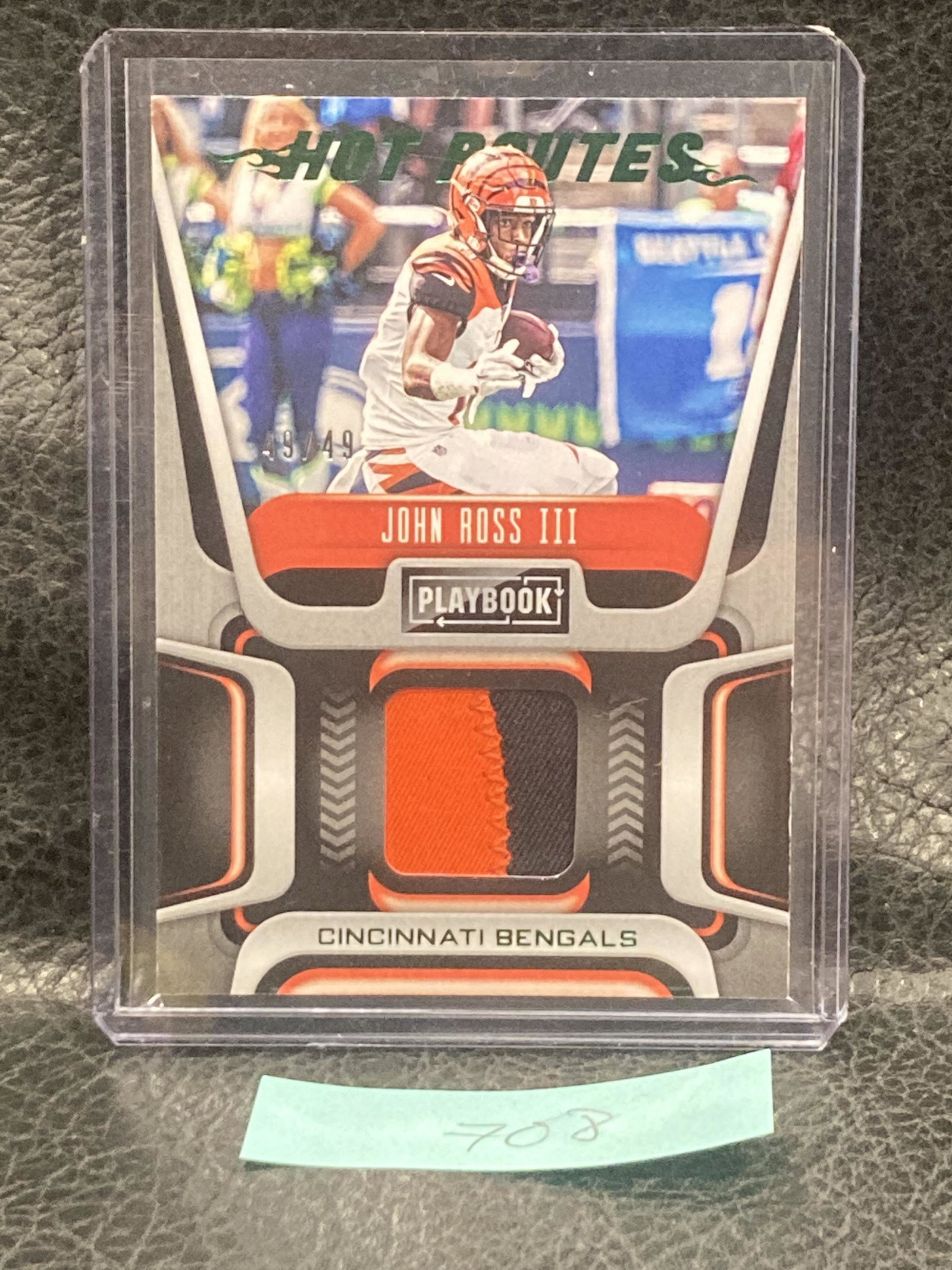 John Ross Iii 2020 Panini Playbook Hot Routes Jerseys #7 Jersey /49: John Ross Iii 2020 Panini Playbook Hot Routes Jerseys #7 Jersey /49