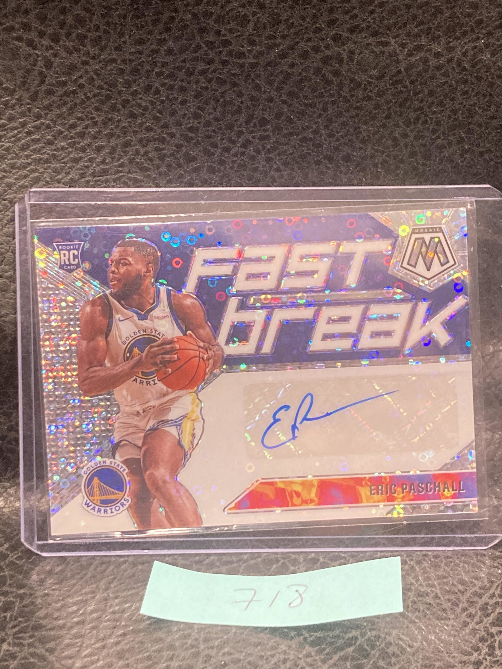 Eric Paschall 2019 Panini Mosaic Auto Fast Breakwarriors Jazz: Eric Paschall 2019 Panini Mosaic Auto Fast Breakwarriors Jazz