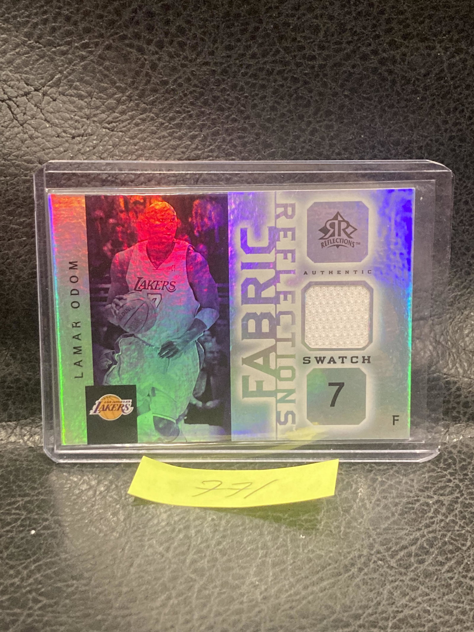Lamar Odom 2005-06 Upper Deck Nba Reflections Fabric Swatch #FR-LO: Lamar Odom 2005-06 Upper Deck Nba Reflections Fabric Swatch #FR-LO