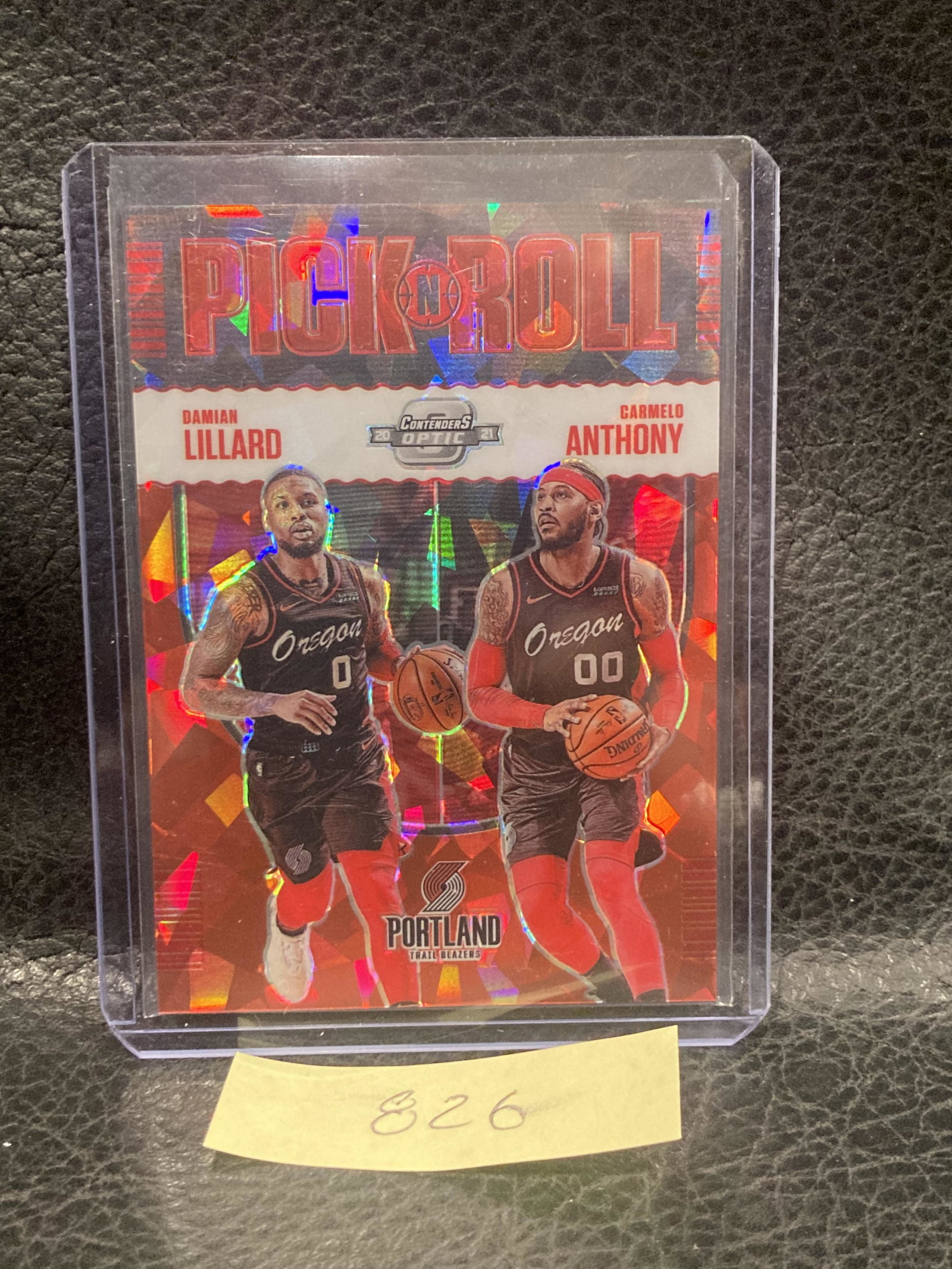 Damian Lillard Carmelo Anthony 2020-21 Contenders Optic Red Ice Pick N Roll #14: Damian Lillard Carmelo Anthony 2020-21 Contenders Optic Red Ice Pick N Roll #14