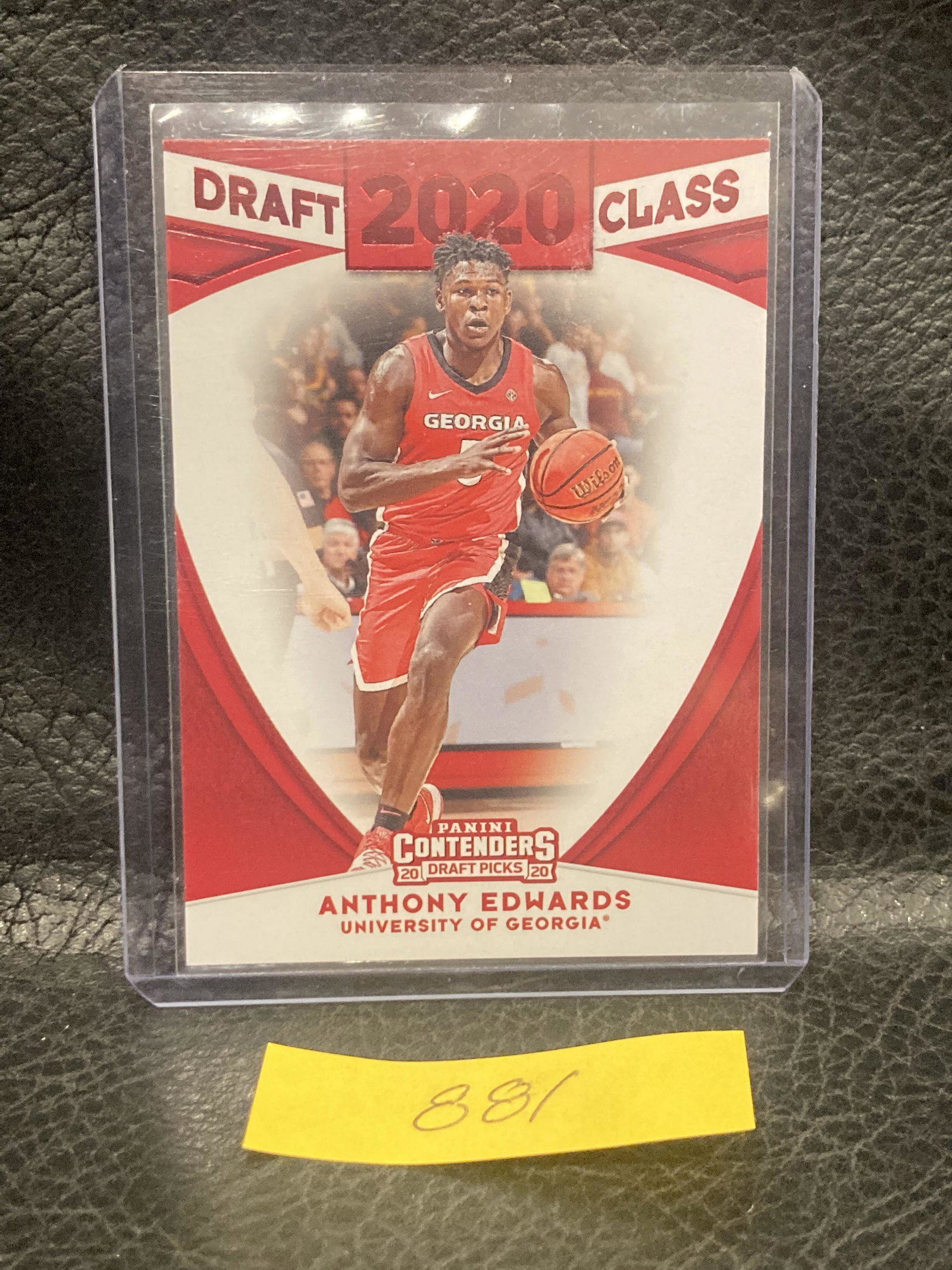Anthony Edwards 2020 Panini Contenders Dp Draft Class #2 Red Parallel Rookie Rc: Anthony Edwards 2020 Panini Contenders Dp Draft Class #2 Red Parallel Rookie Rc