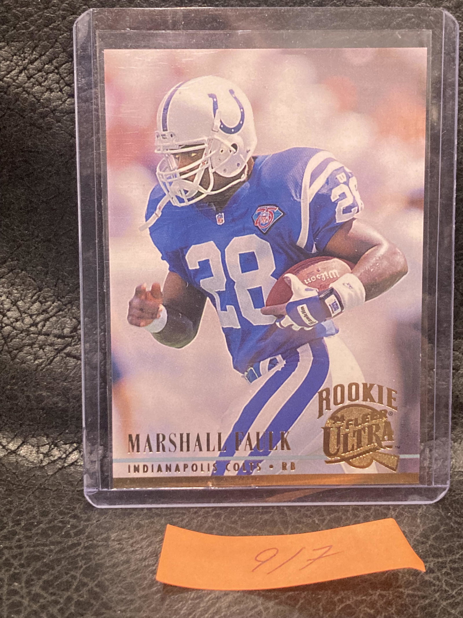 Marshall Faulk 1994 Fleer Ultra Football Rookie Card #408: Marshall Faulk 1994 Fleer Ultra Football Rookie Card #408