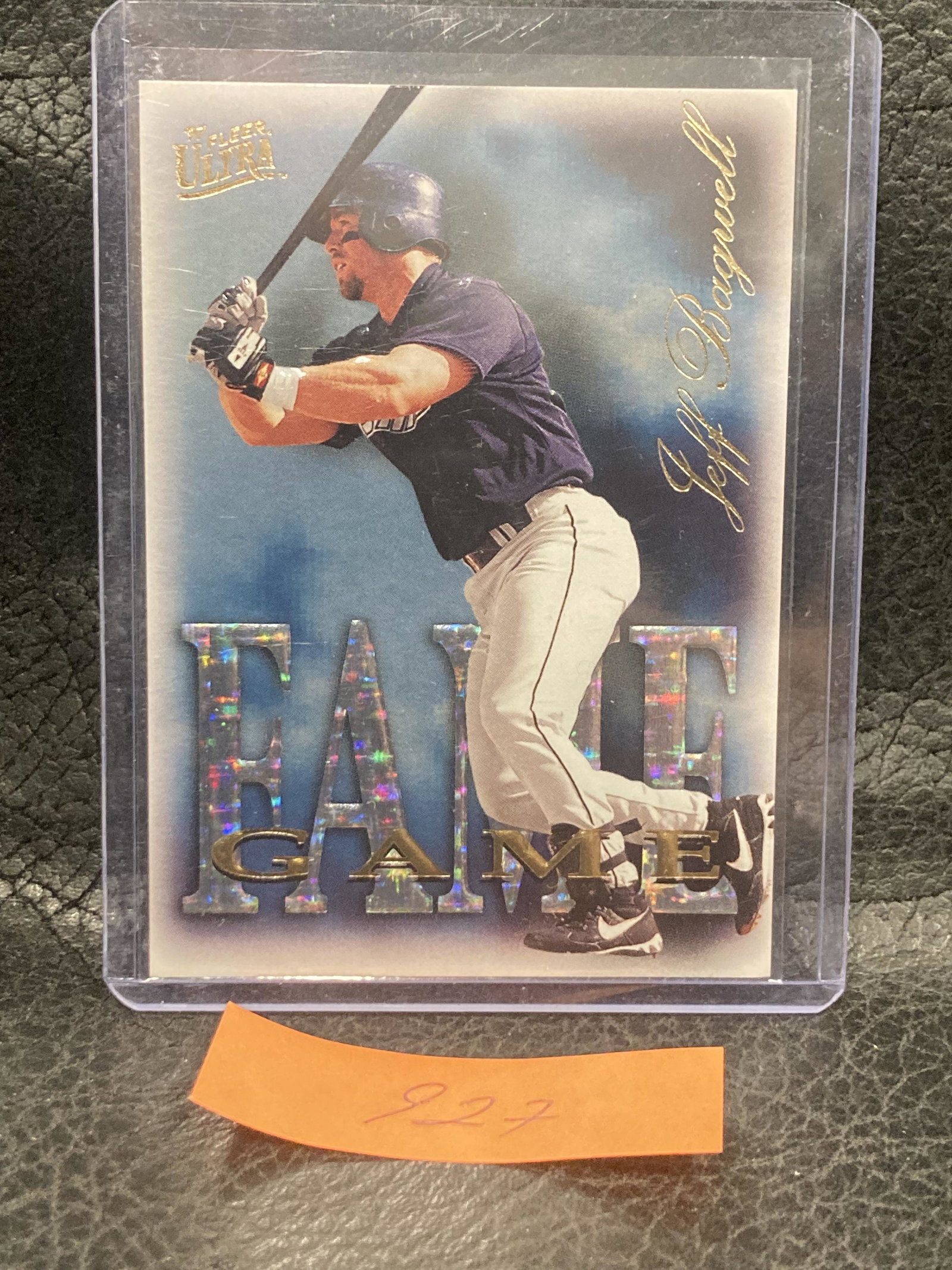 Jeff Bagwell 1997 Fleer Ultra Baseball Fame Game Insert Card #8 Mlb Hof Astros: Jeff Bagwell 1997 Fleer Ultra Baseball Fame Game Insert Card #8 Mlb Hof Astros