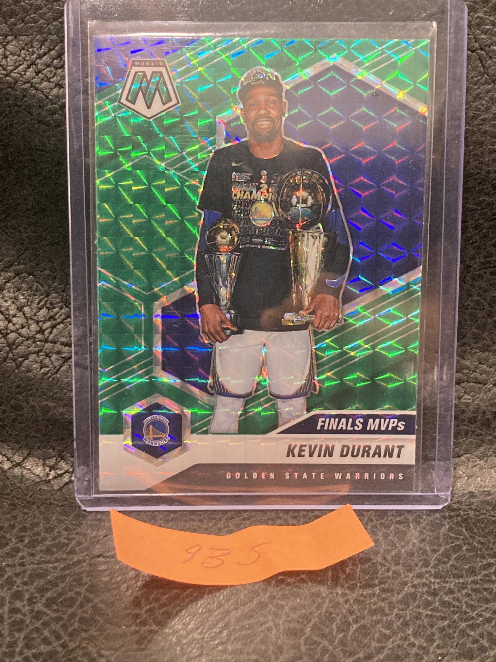 Kevin Durant 2020-21 Mosaic Nba Basketball Warriors Finals Mvp Green Prizm #296: Kevin Durant 2020-21 Mosaic Nba Basketball Warriors Finals Mvp Green Prizm #296
