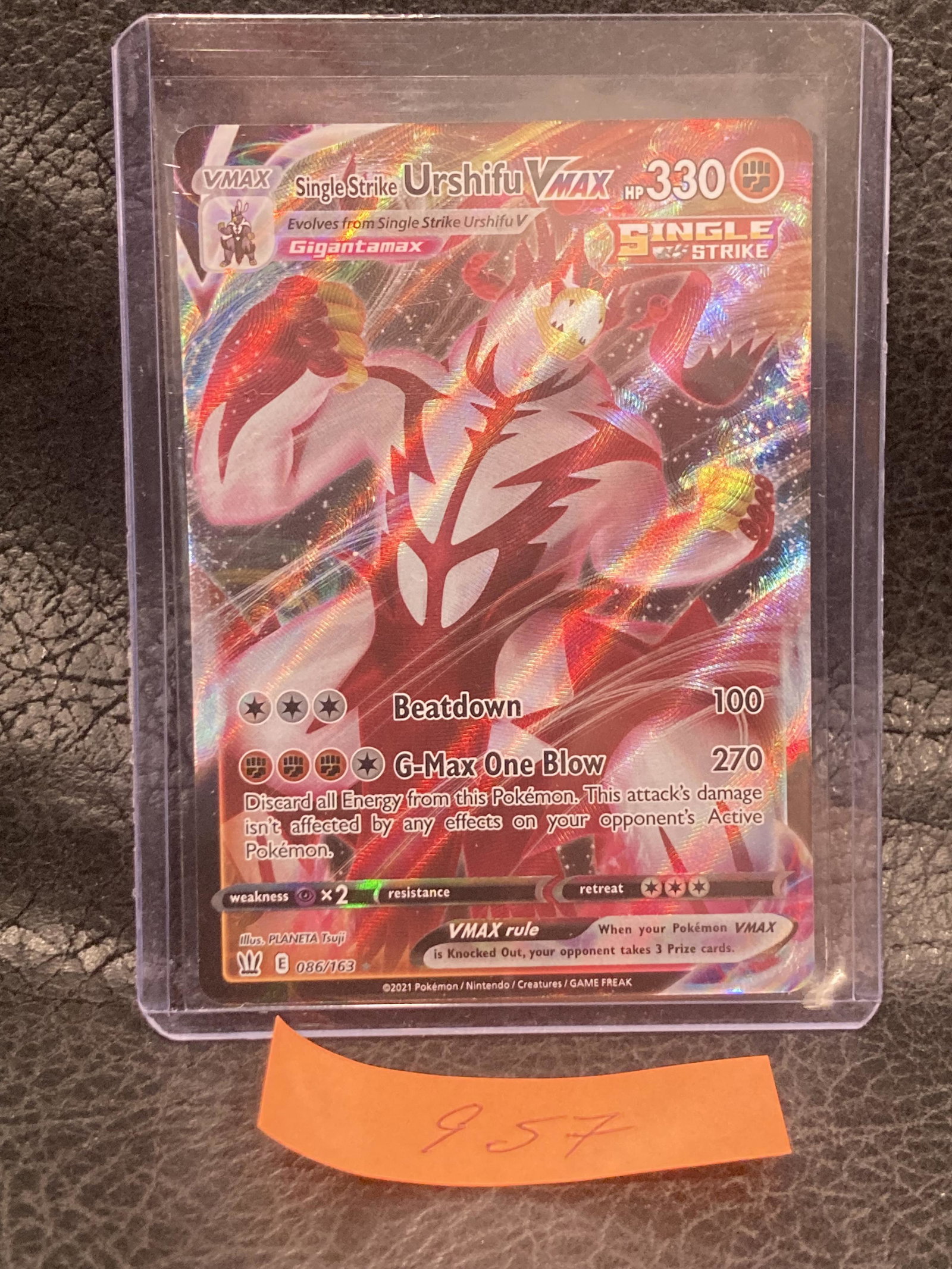Single Strike Urshifu Vmax 086/163 Ultra Rare Battle Styles Pokemon Tcg Card: Single Strike Urshifu Vmax 086/163 Ultra Rare Battle Styles Pokemon Tcg Card