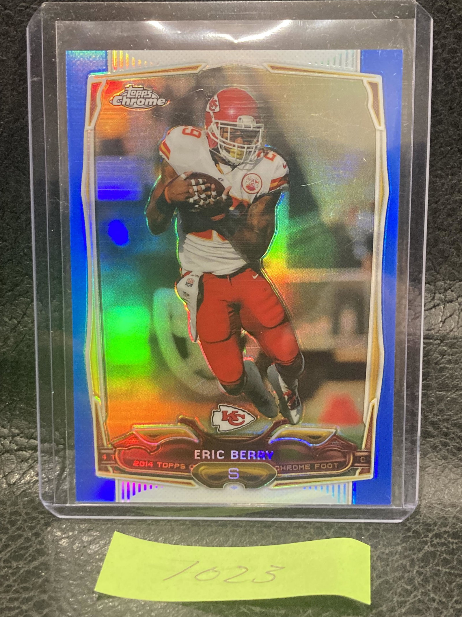 Eric Berry 2014 Topps Chrome Blue Refractors Chiefs Football Card #44 /199: Eric Berry 2014 Topps Chrome Blue Refractors Chiefs Football Card #44 /199