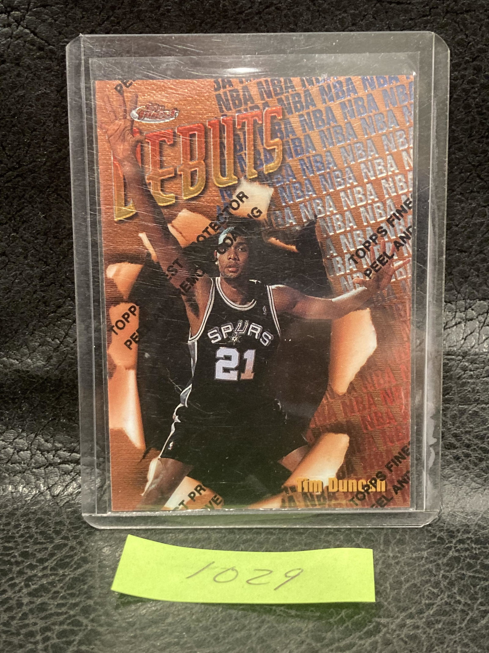 Tim Duncan 1997 Topps Finest Debuts Rookie Rc W Coating: Tim Duncan 1997 Topps Finest Debuts Rookie Rc W Coating