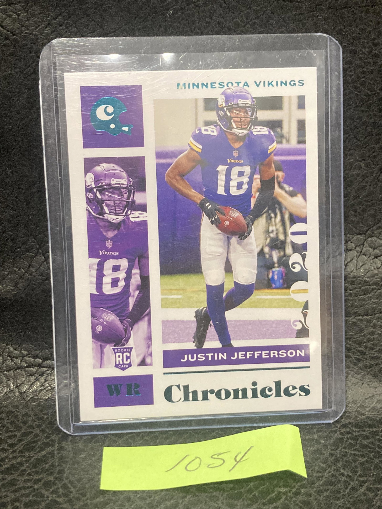 Justin Jefferson 2020 Panini Chronicles Green Foil #62 Rookie Card Vikings: Justin Jefferson 2020 Panini Chronicles Green Foil #62 Rookie Card Vikings