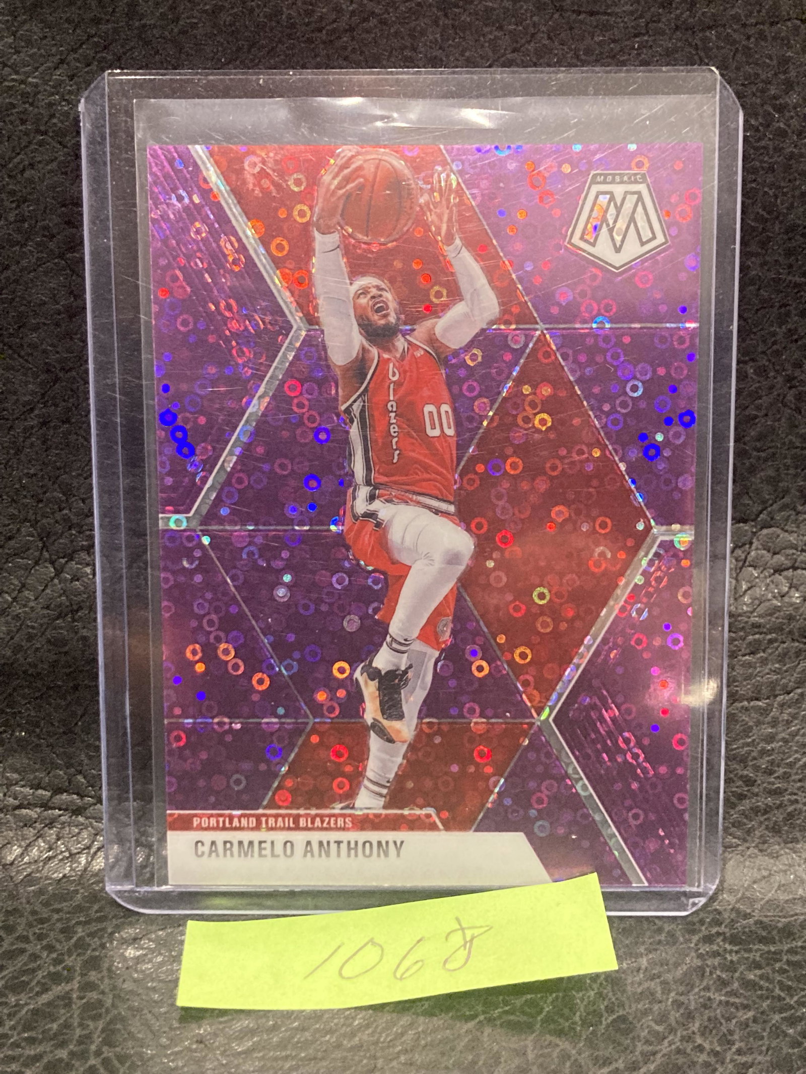 Carmelo Anthony 2019-20 Mosaic Parallels /50 Purple Disco: Carmelo Anthony 2019-20 Mosaic Parallels /50 Purple Disco