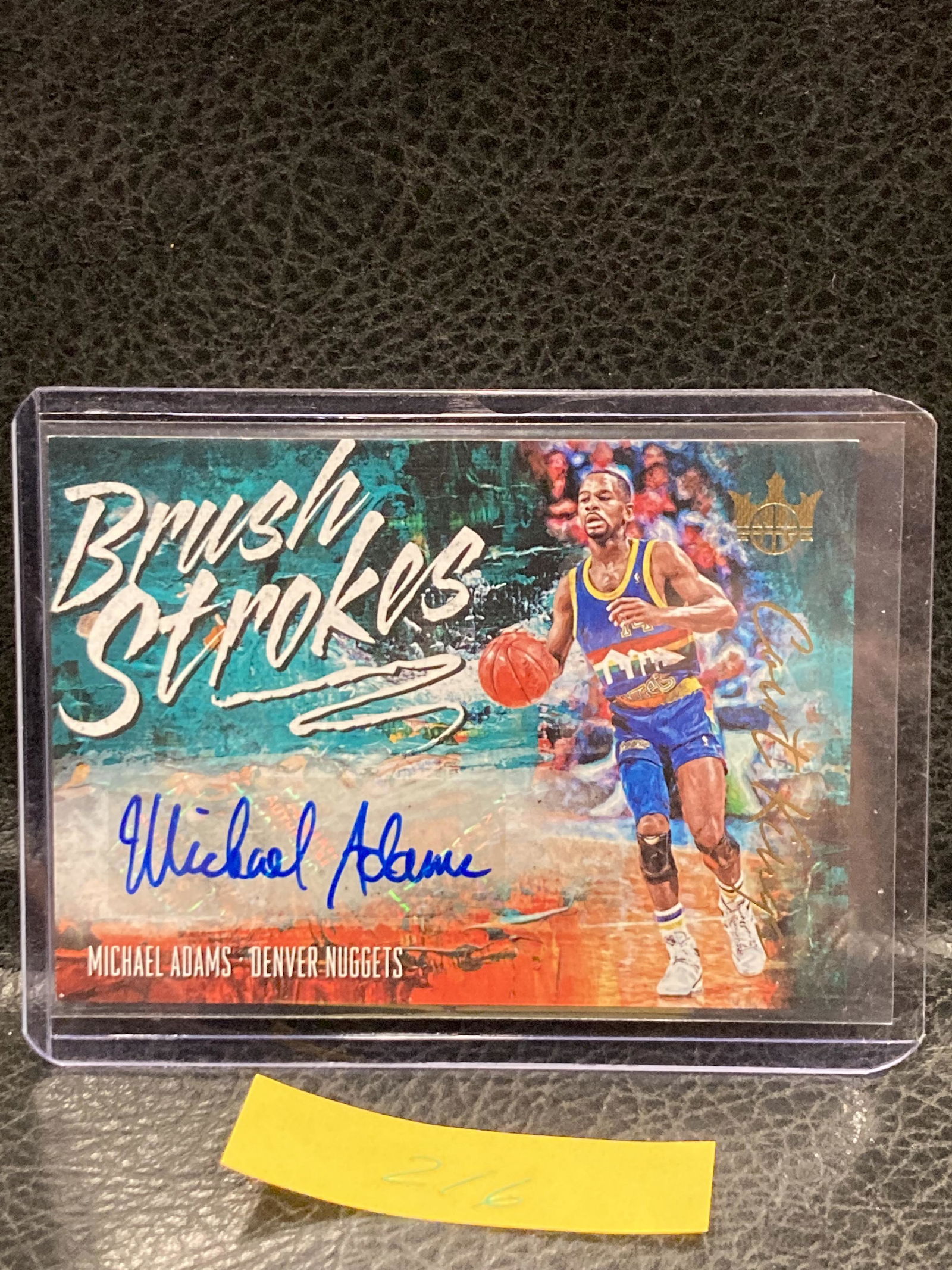 Michael Adams 2018-19 Panini Court Kings Brush Strokes Auto Signature /149 Nuggets: Michael Adams 2018-19 Panini Court Kings Brush Strokes Auto Signature /149 Nuggets