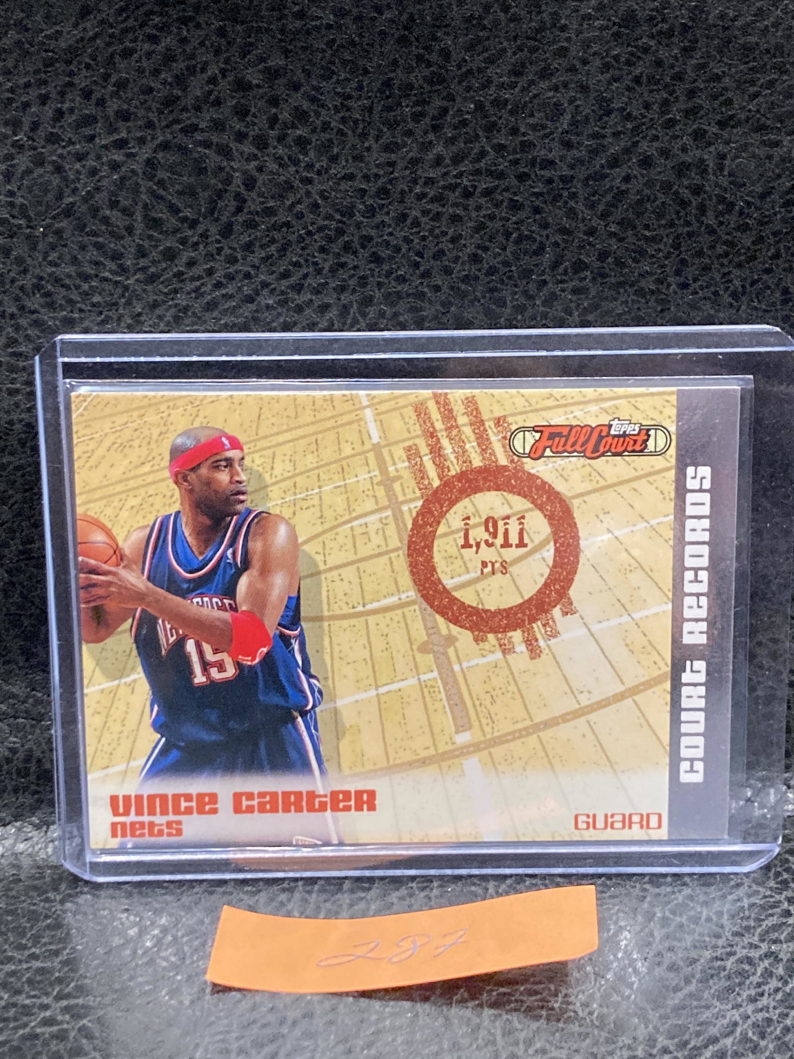 Vince Carter 2006-07 Topps Full Court Court Records Basketball Card #CR6#/1499: Vince Carter 2006-07 Topps Full Court Court Records Basketball Card #CR6#/1499