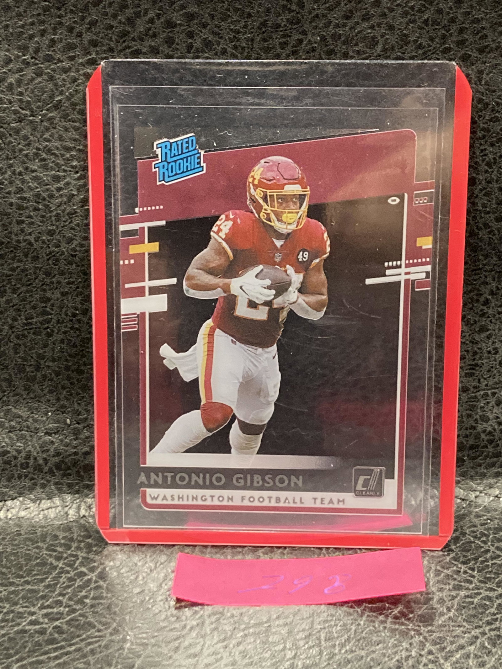 Antonio Gibson 2020 Donruss Clearly Rated Rookie #35 Rc Washington Commanders: Antonio Gibson 2020 Donruss Clearly Rated Rookie #35 Rc Washington Commanders