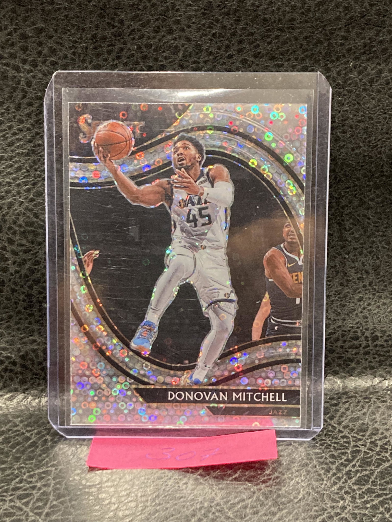 Donovan Mitchell 2020-21 Panini Select Courtside Silver Disco Prizm #218 Jazz: Donovan Mitchell 2020-21 Panini Select Courtside Silver Disco Prizm #218 Jazz