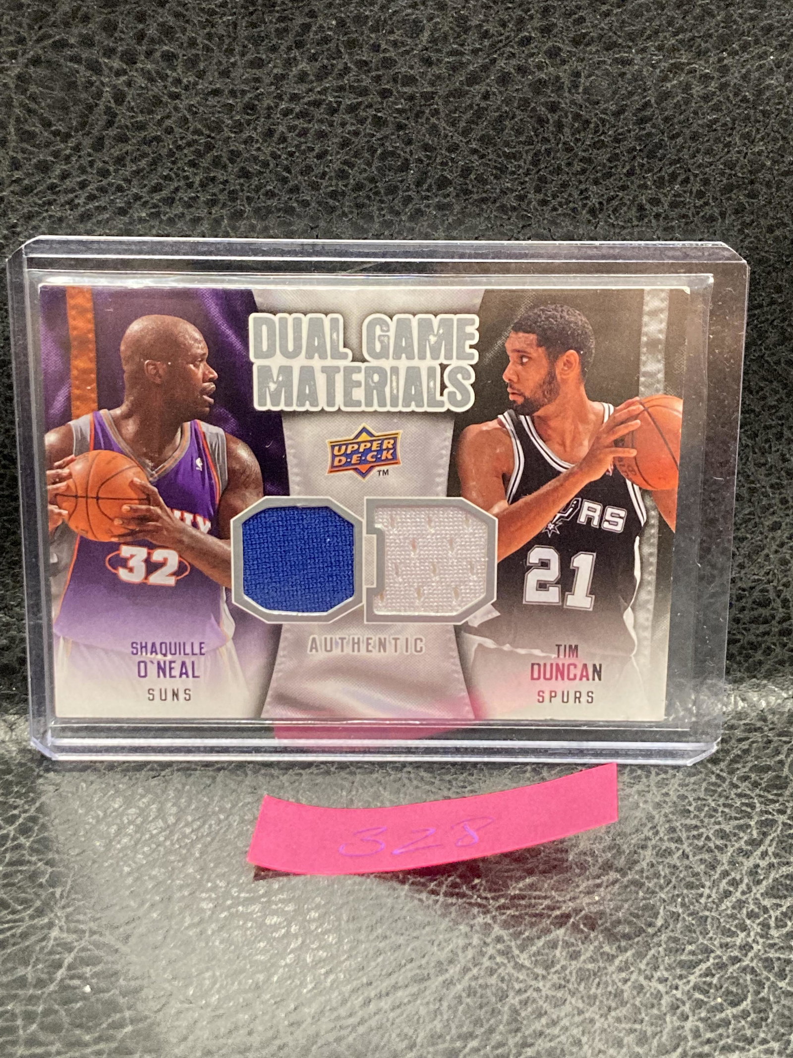 Shaq Oneal Tim Duncan 2009-10 Upper Deck Dual Game Materials Jersey: Shaq Oneal Tim Duncan 2009-10 Upper Deck Dual Game Materials Jersey