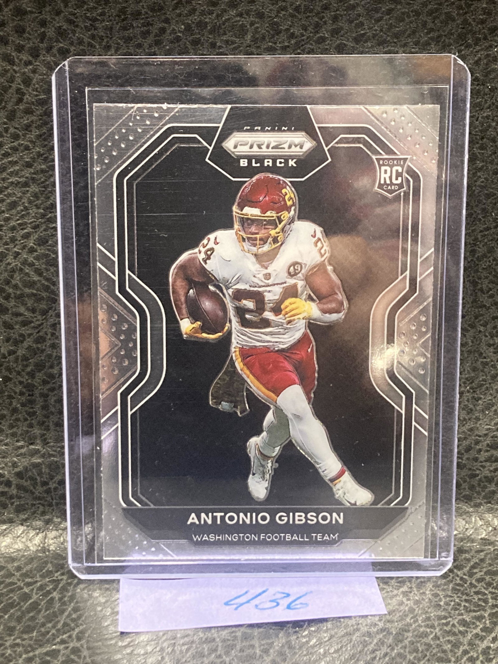 Antonio Gibson 2020 Panini Chronicles Football #PB-18 Prizm Black Rc Rookie: Antonio Gibson 2020 Panini Chronicles Football #PB-18 Prizm Black Rc Rookie