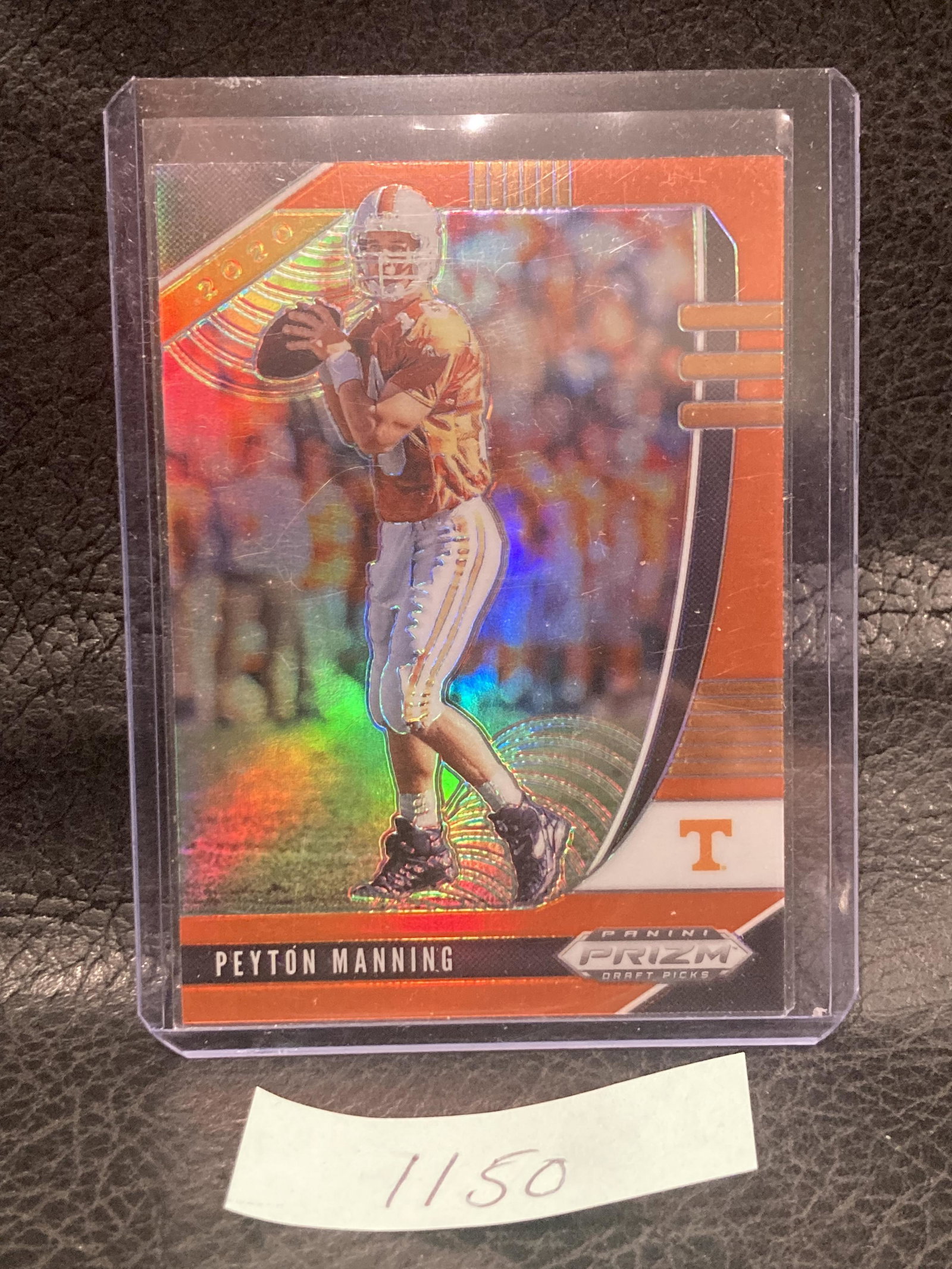 Peyton Manning 2020 Panini Prizm Draft Picks Prizms Orange #82: Peyton Manning 2020 Panini Prizm Draft Picks Prizms Orange #82