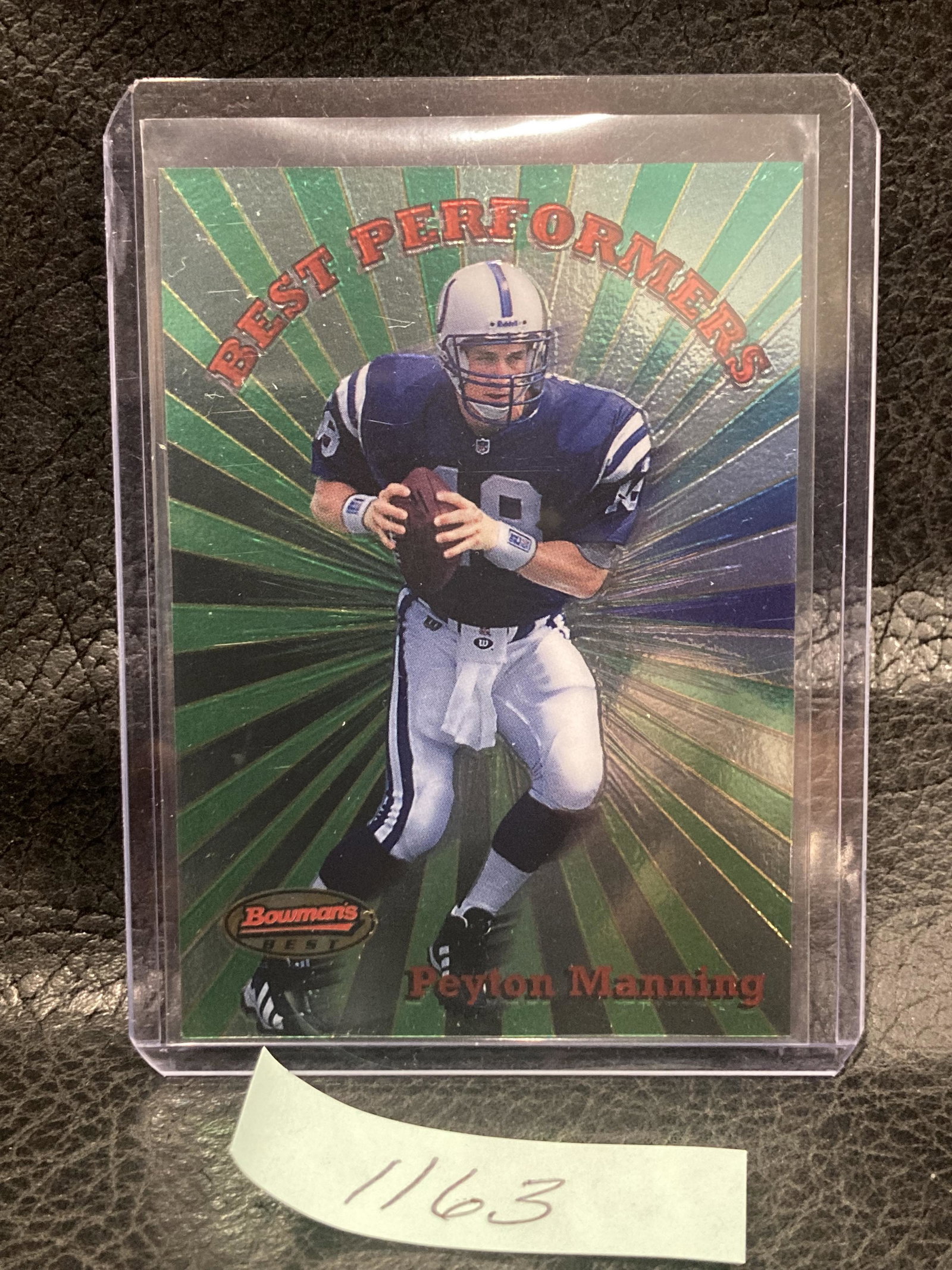 Peyton Manning 1998 Bowmans Best Performers Rc Rookie Colts: Peyton Manning 1998 Bowmans Best Performers Rc Rookie Colts