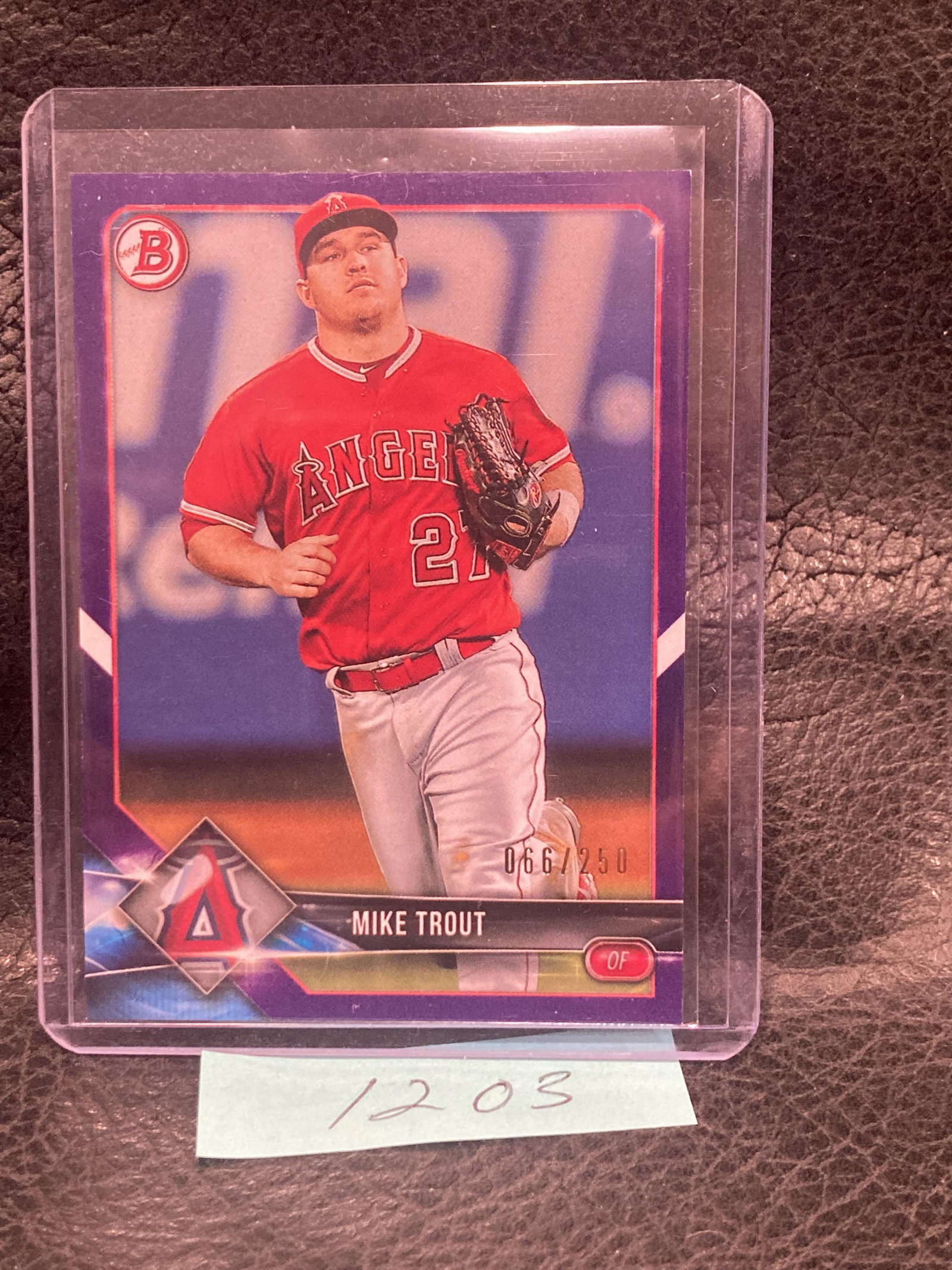 Mike Trout 2018 Bowman Green Paper Parallel #/250 Angels: Mike Trout 2018 Bowman Green Paper Parallel #/250 Angels