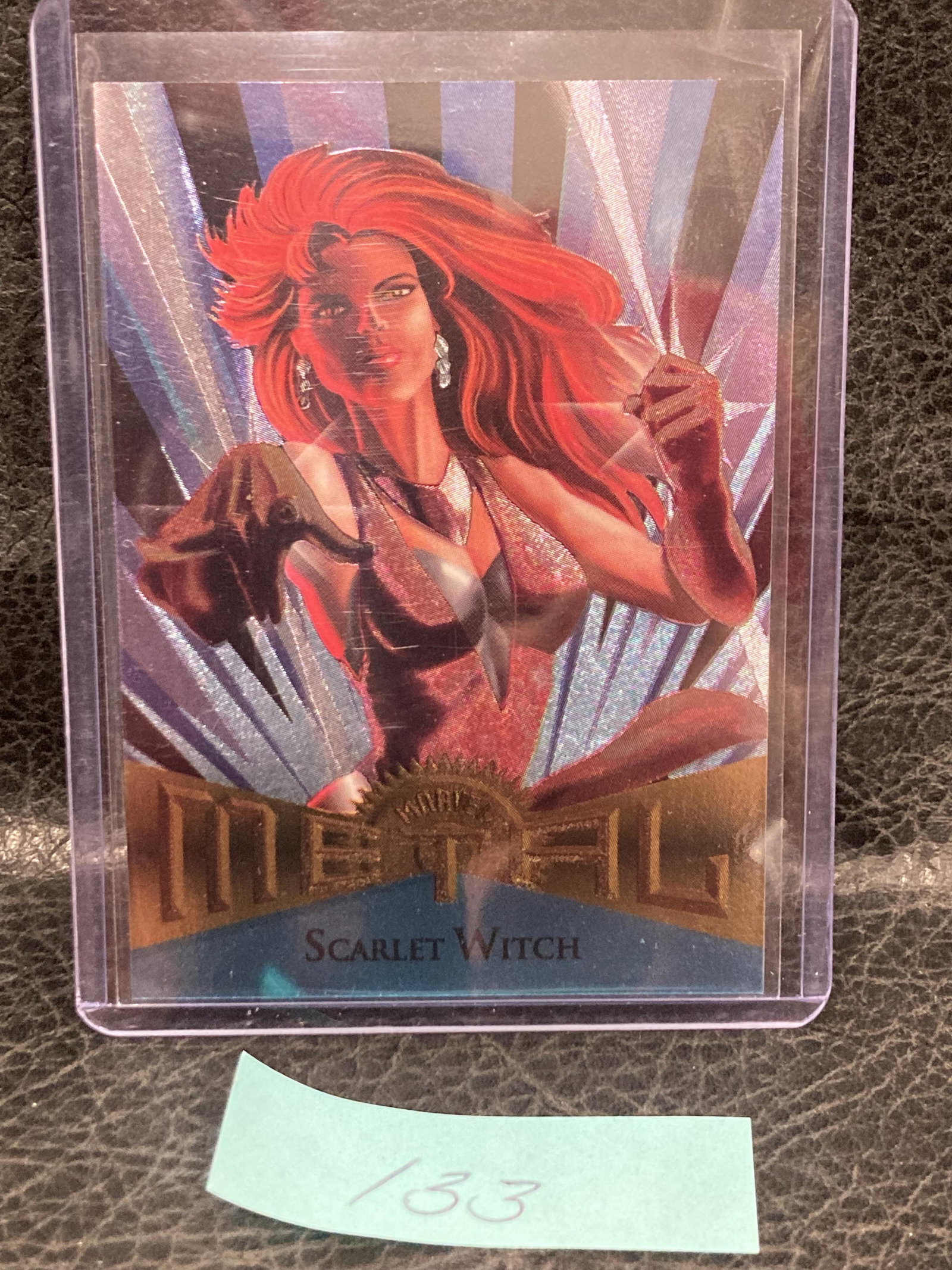 1995 Marvel Metal Fleer Scarlet Witch #25 Fighting Power Grid: 1995 Marvel Metal Fleer Scarlet Witch #25 Fighting Power Grid
