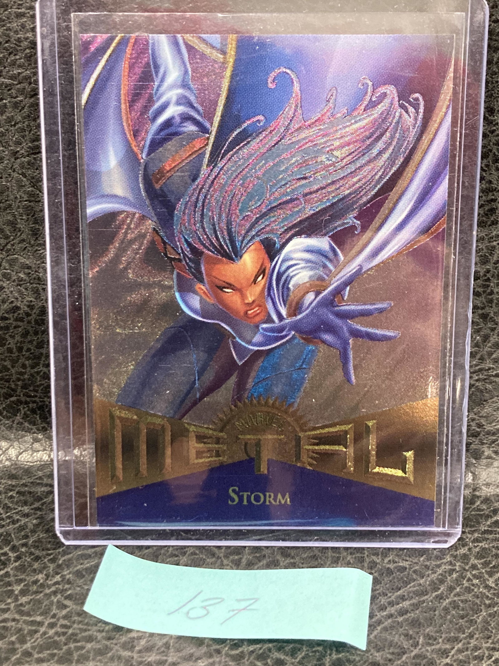 1995 Marvel Metal Fleer Storm #119 Fighting Power Grid: 1995 Marvel Metal Fleer Storm #119 Fighting Power Grid