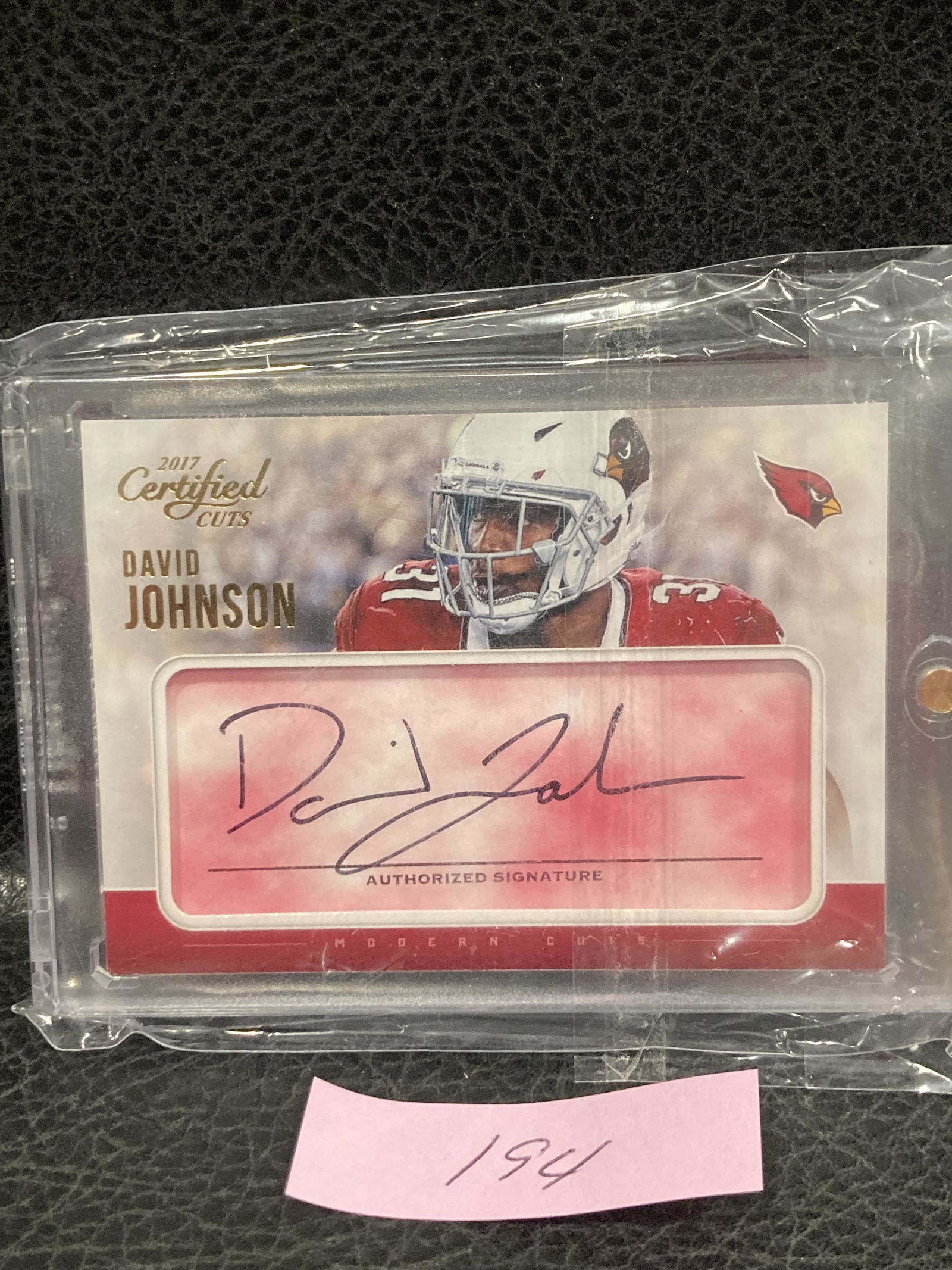 David Johnson 2017 Certified Cuts Auto Autograph #/25 Cardinals: David Johnson 2017 Certified Cuts Auto Autograph #/25 Cardinals