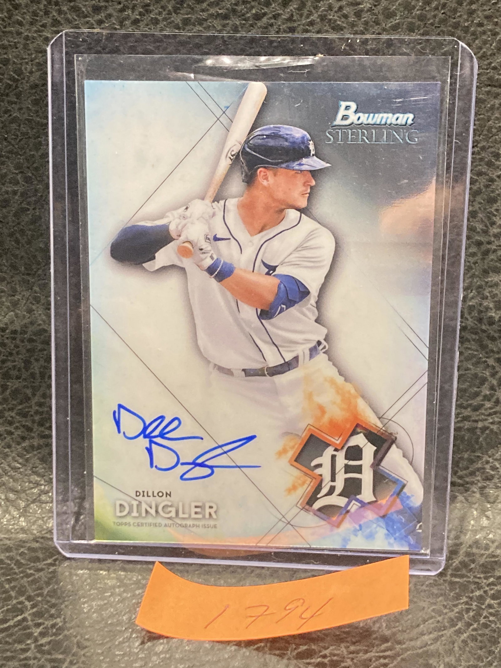 Dillon Dingler 2021 Bowman Sterling Auto #BSPA-DD Detroit Tigers: Dillon Dingler 2021 Bowman Sterling Auto #BSPA-DD Detroit Tigers