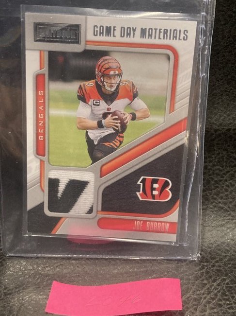 Joe Burrow Playbook Game Day Materials Black Patch Begals: Joe Burrow Playbook Game Day Materials Black Patch Begals