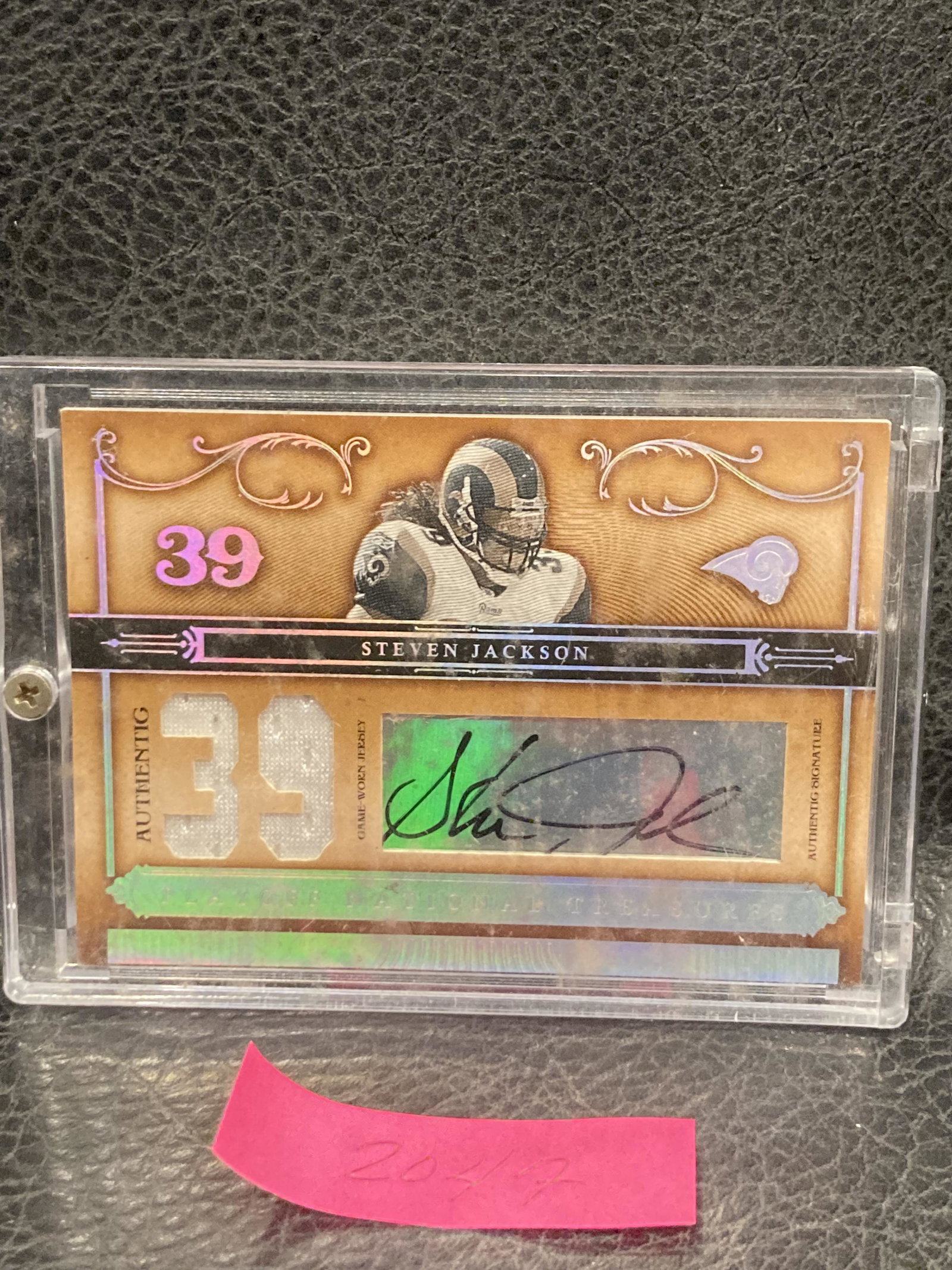 Steven Jackson 2006 Playoff National Treasures Signature #/39 Auto Autograph: Steven Jackson 2006 Playoff National Treasures Signature #/39 Auto Autograph
