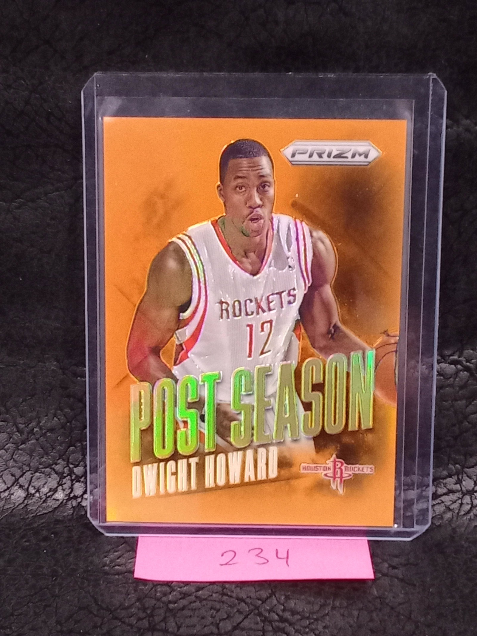 Dwight Howard 2013-14 Panini Prizm Post Season Orange Prizms /60 #4: Dwight Howard 2013-14 Panini Prizm Post Season Orange Prizms /60 #4
