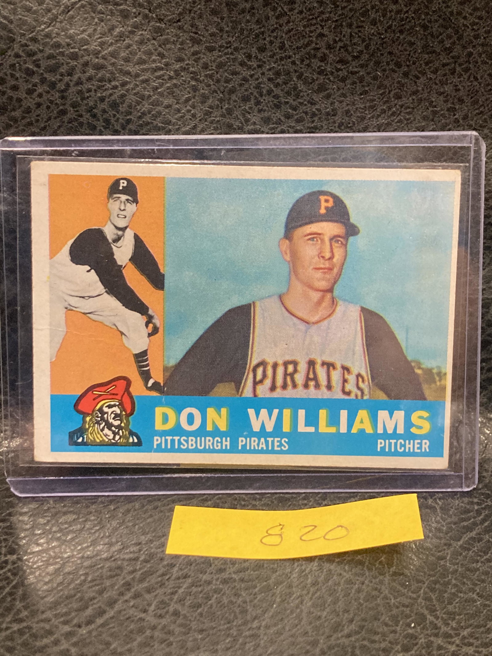 Don Williams 1960 Topps Baseball #414 Pittsburgh Pirates: Don Williams 1960 Topps Baseball #414 Pittsburgh Pirates
