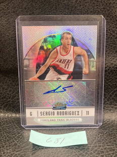 Sergio Rodriguez 2006-2007 Topps Finest Basketball Trail Blazers Auto Refractor: Sergio Rodriguez 2006-2007 Topps Finest Basketball Trail Blazers Auto Refractor