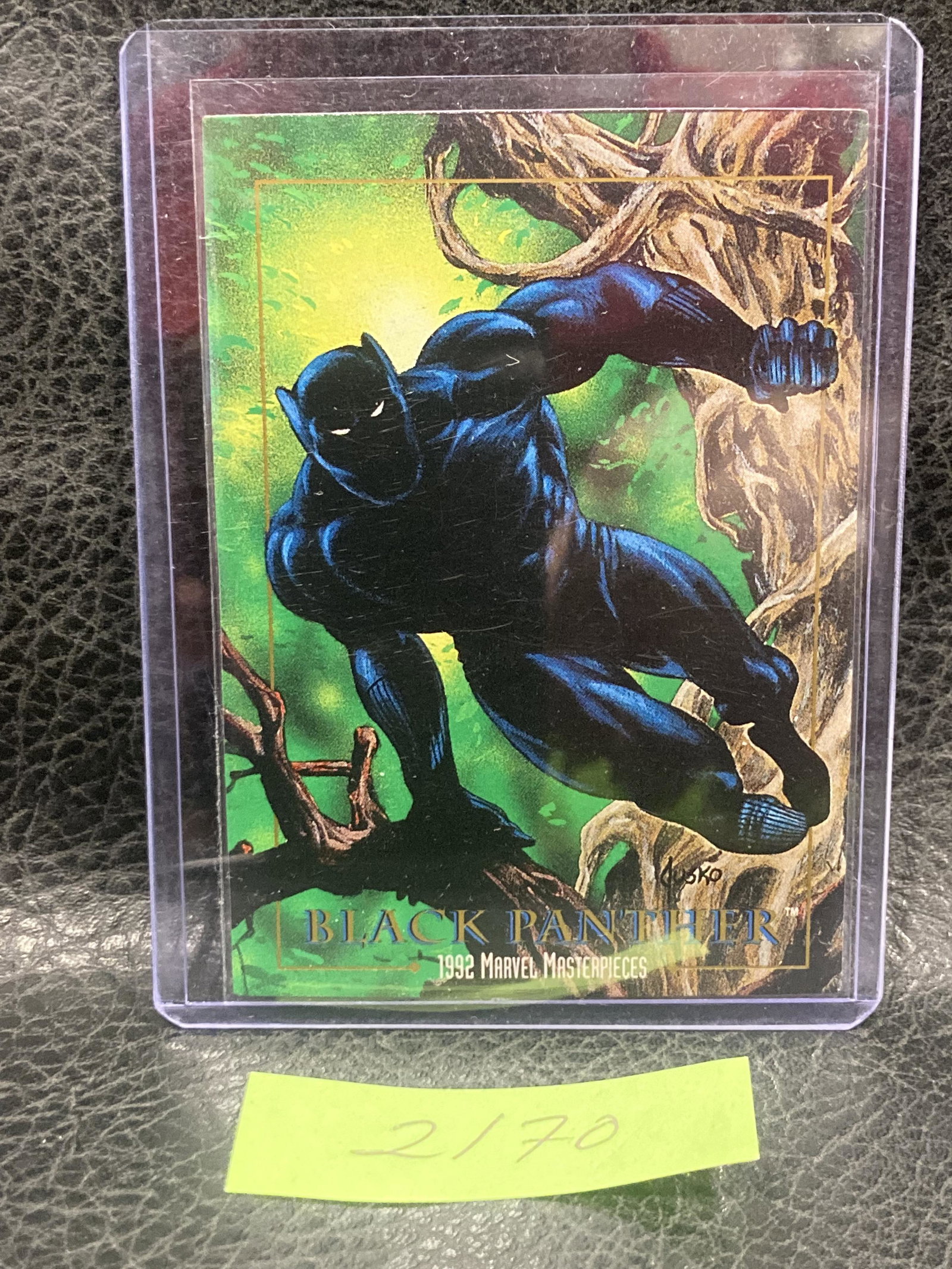 1992 Skybox Marvel Masterpieces #4 Black Panther Joe Jusko Art: 1992 Skybox Marvel Masterpieces #4 Black Panther Joe Jusko Art
