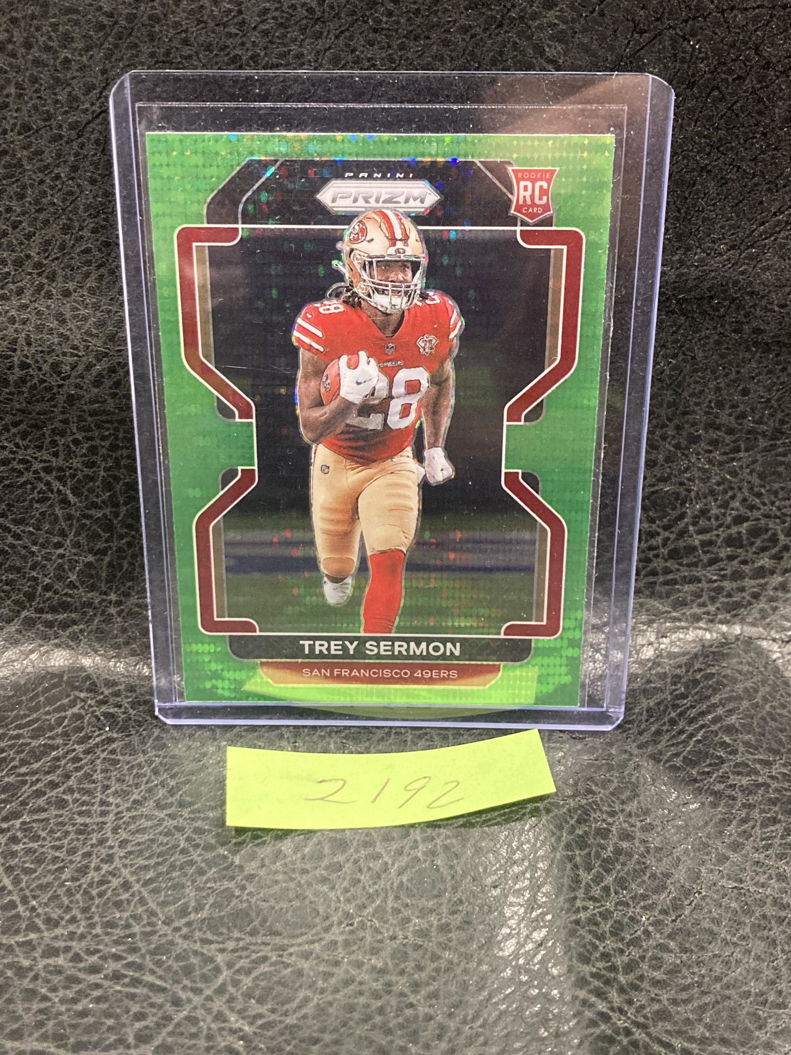Trey Sermon 2021 Panini Nfl Prizm Rookie Rc Green Silver Pulsar 49ers: Trey Sermon 2021 Panini Nfl Prizm Rookie Rc Green Silver Pulsar 49ers