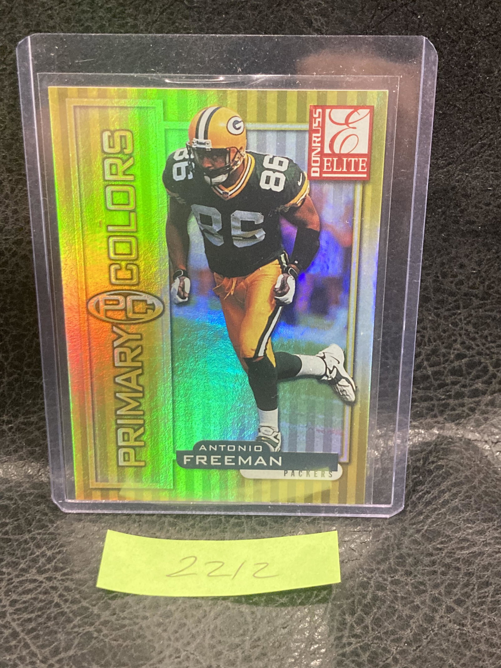 Antonio Freeman 1999 Donruss Elite Primary Colors Yellow #/1875 Packers: Antonio Freeman 1999 Donruss Elite Primary Colors Yellow #/1875 Packers