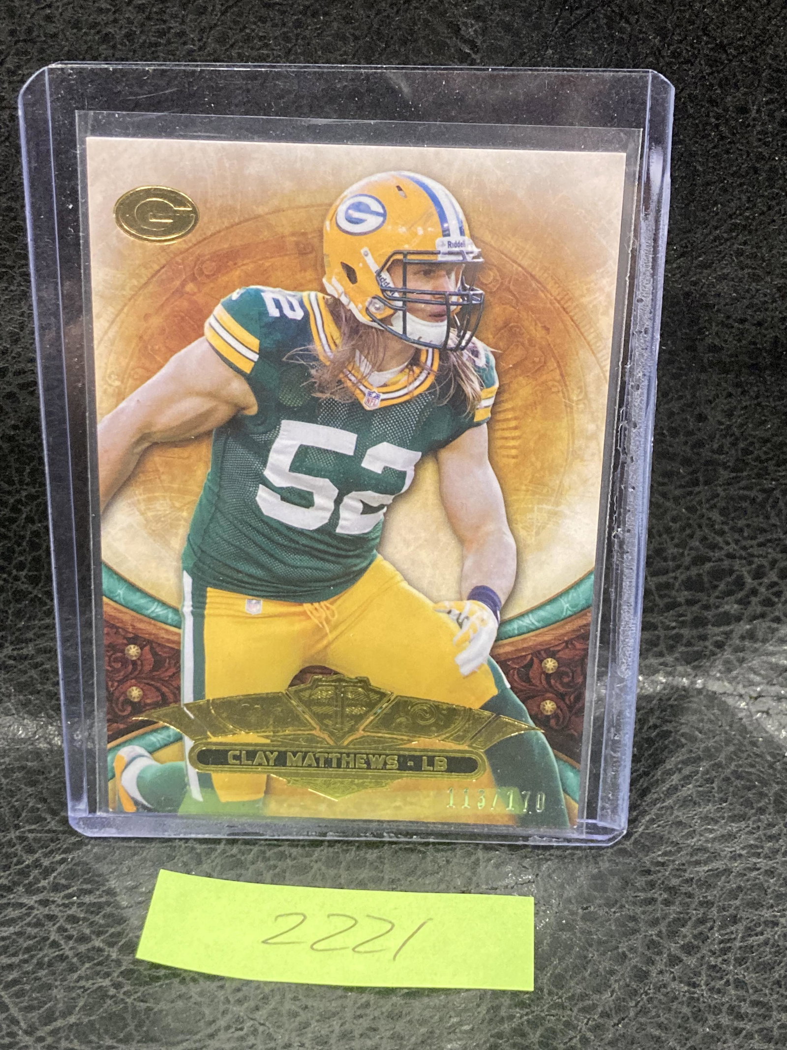 Clay Matthews 2013 Topps Triple Threads Emerald #2 /170 Packers: Clay Matthews 2013 Topps Triple Threads Emerald #2 /170 Packers