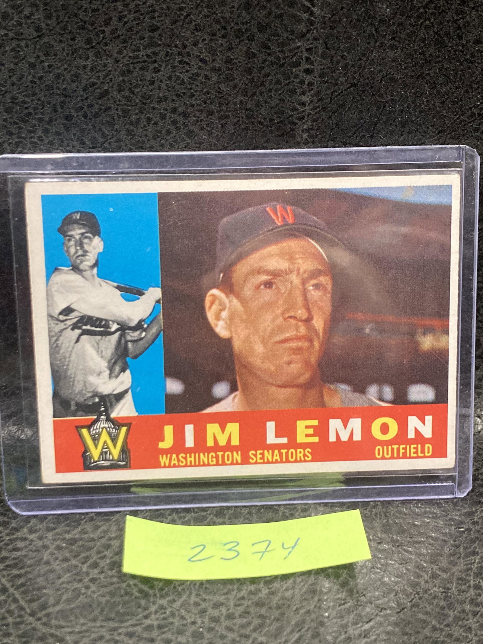 Jim Lemon 1960 Topps #440 Washington Senators: Jim Lemon 1960 Topps #440 Washington Senators