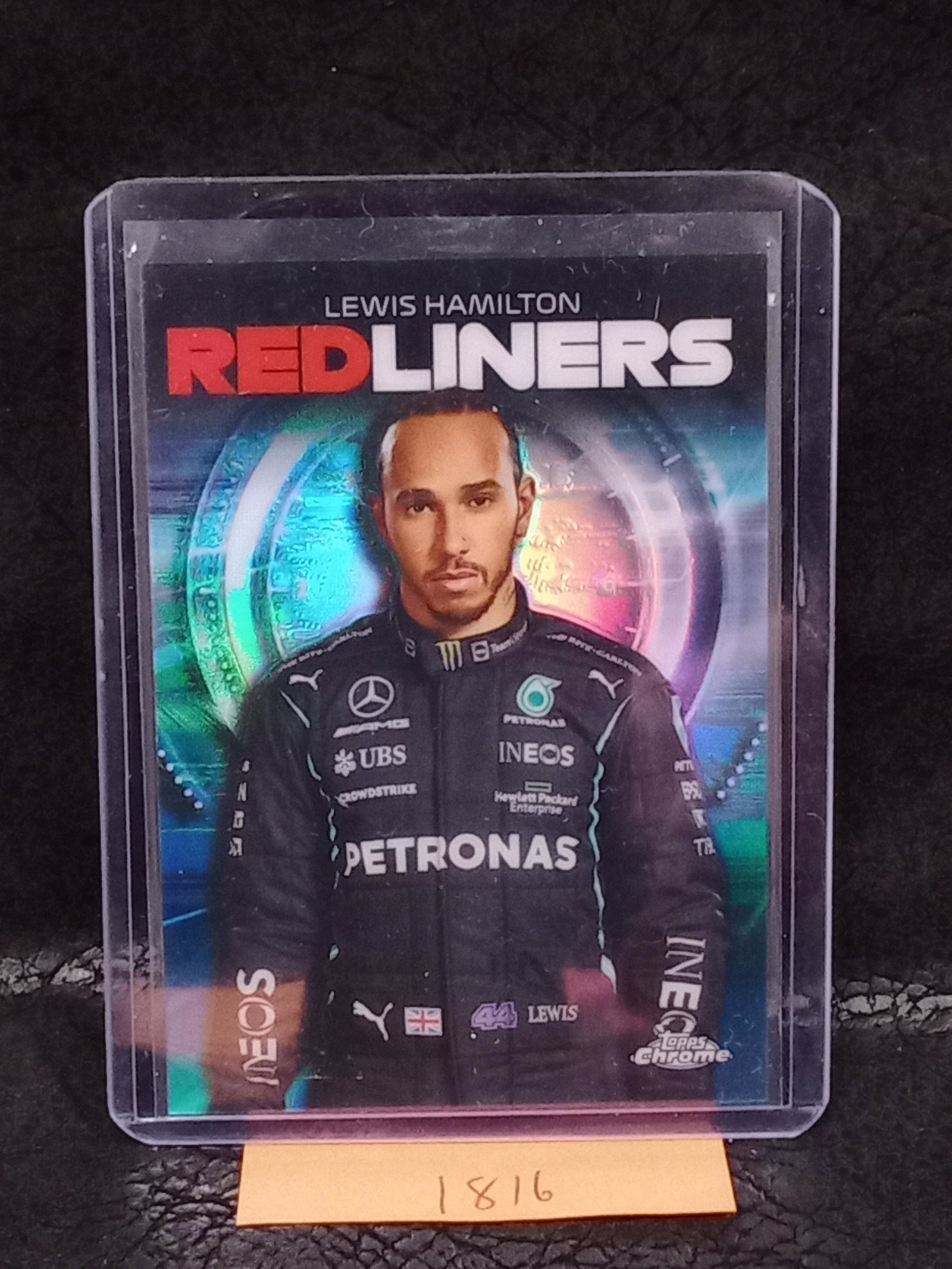 Lewis Hamilton 2021 Topps Chrome Formula 1 Rl-1 Redliners: Lewis Hamilton 2021 Topps Chrome Formula 1 Rl-1 Redliners