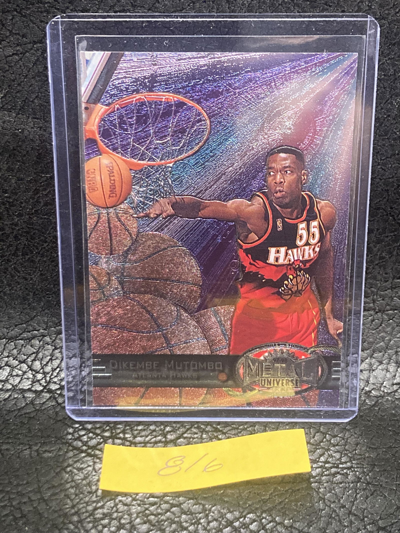 Dikembe Mutombo 1997 Metal Universe #106 Hawks (1 of 2)