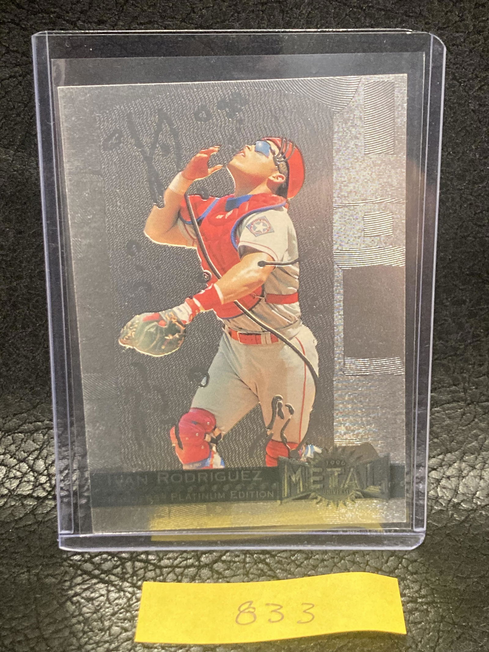 Ivan Rodriguez 1996 Fleer Metal Universe Platinum Edition #116 Texas Rangers (1 of 2)