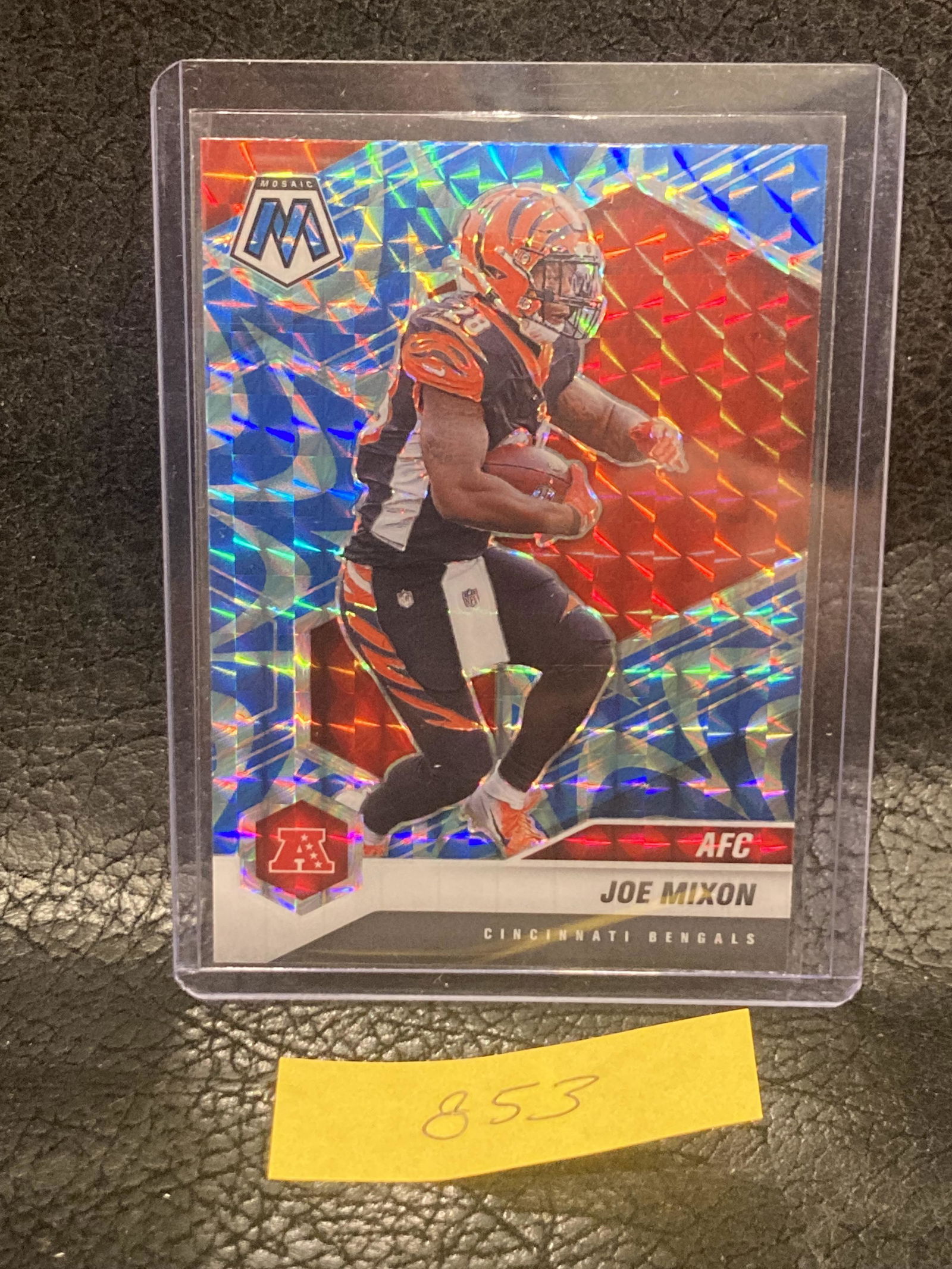 Joe Mixon 2021 Panini Mosaic Variations Afc Mosaic Reactive Blue Prizm #234 Bengals (1 of 2)