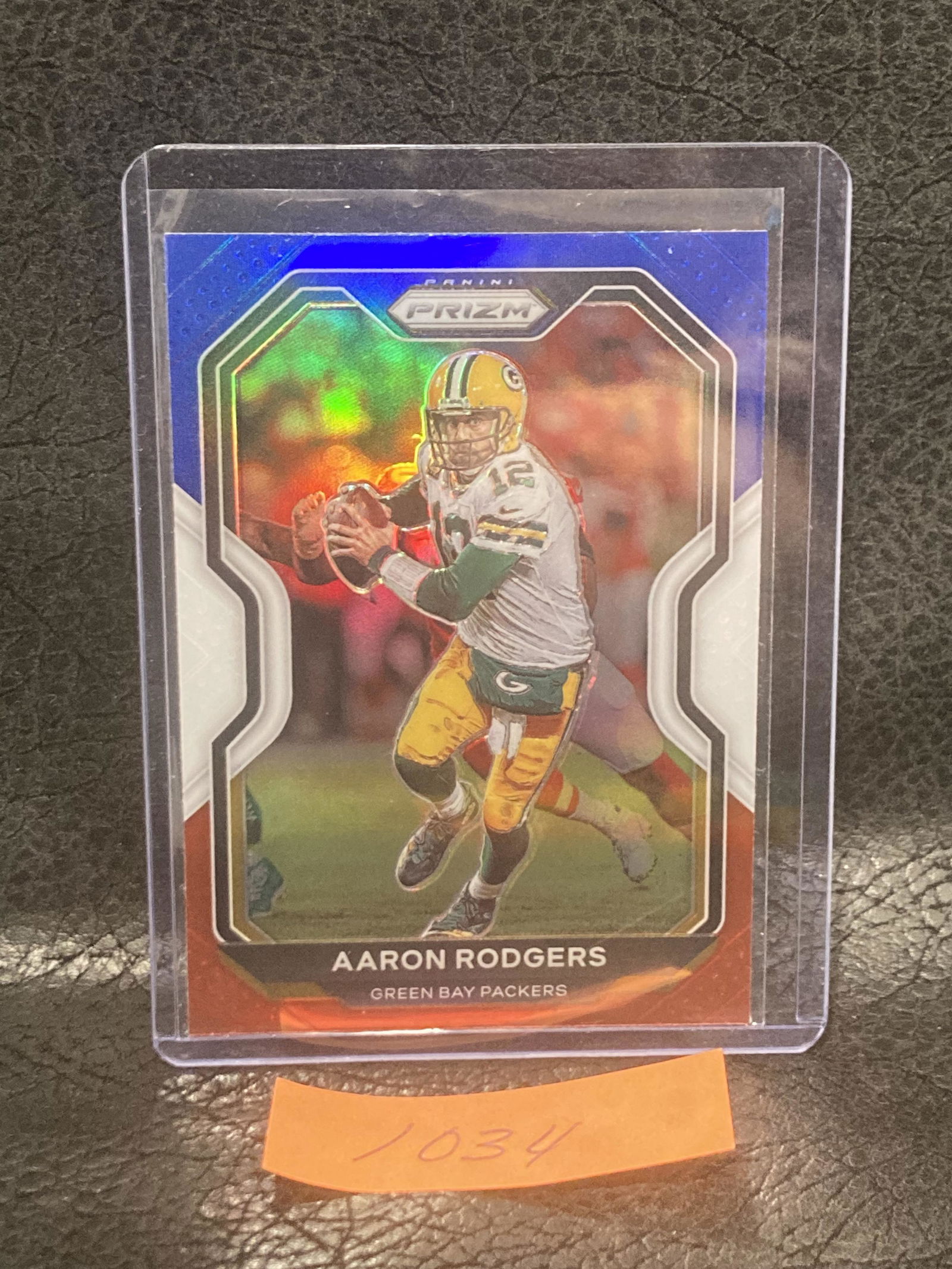 Aaron Rodgers Red White Blue 2020 Prizm Football Card Packers (1 of 2)
